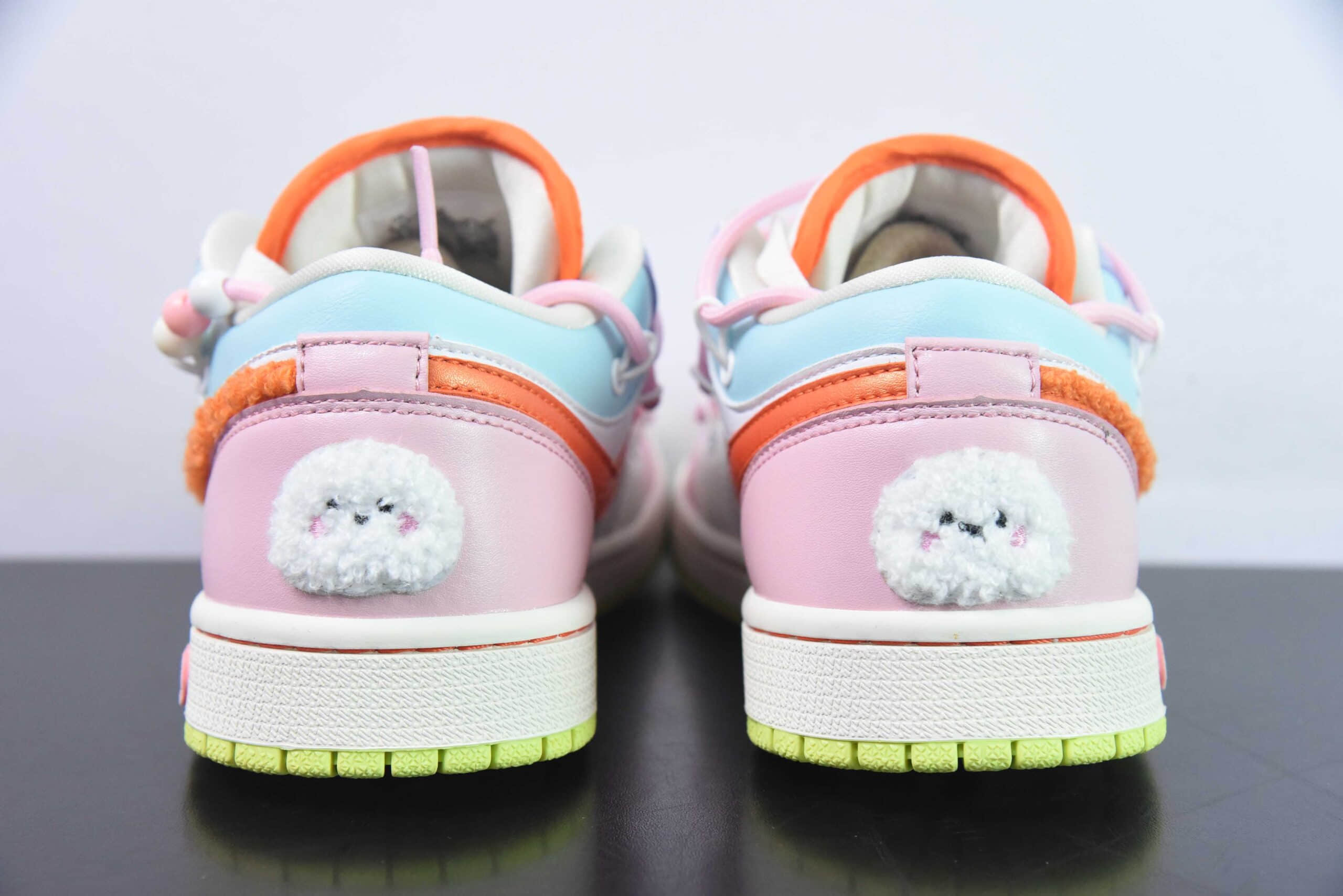 乔丹Air Jordan 1 Low GSAJ1粉白多巴胺绑绳低帮复古文化篮球鞋纯原版本 货号：FB1835-181