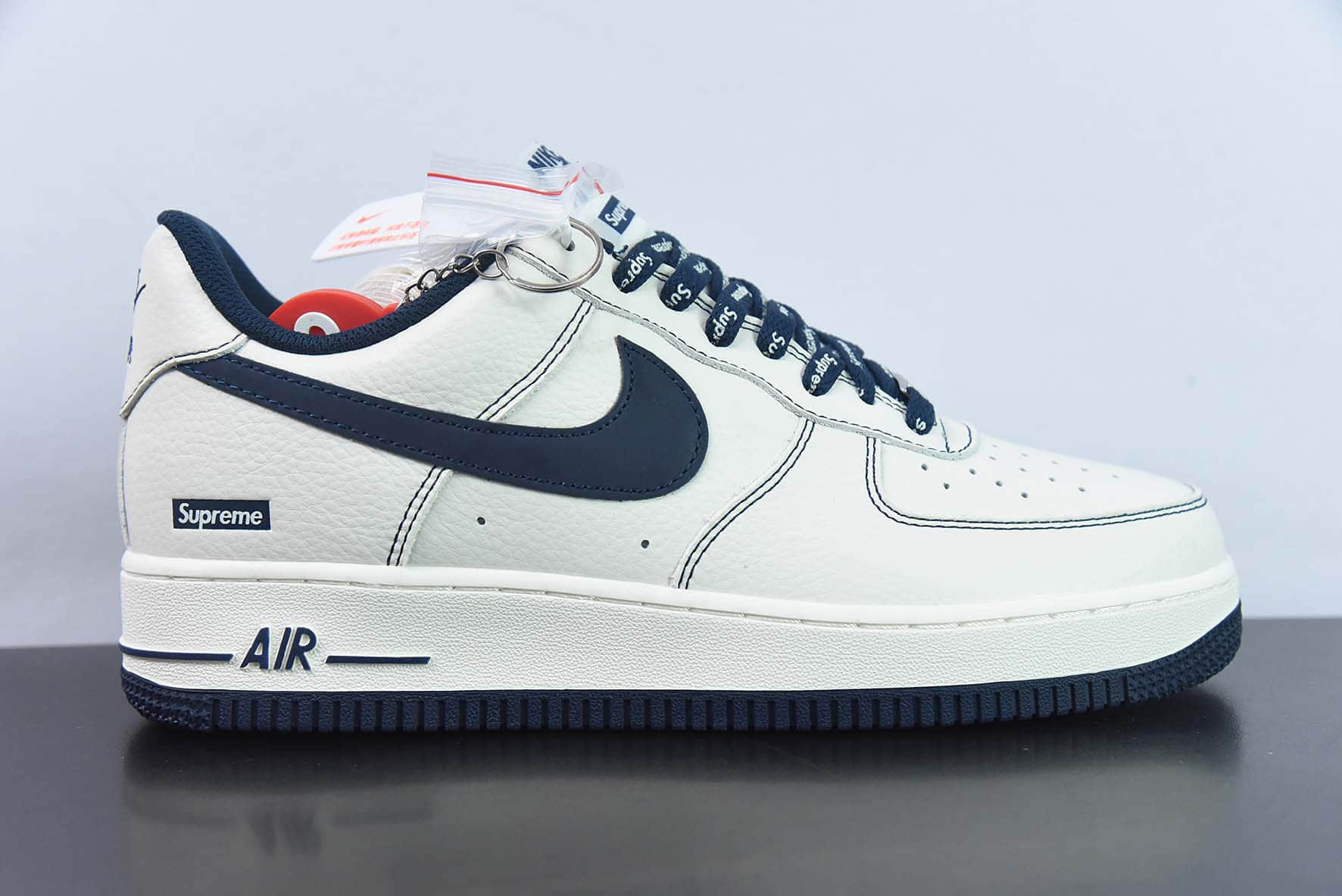 耐克Nike Supreme x NK Air Force 1‘07 Low深蓝Supreme联名款空军一号低帮休闲板鞋纯原版本 货号:SU0220-005