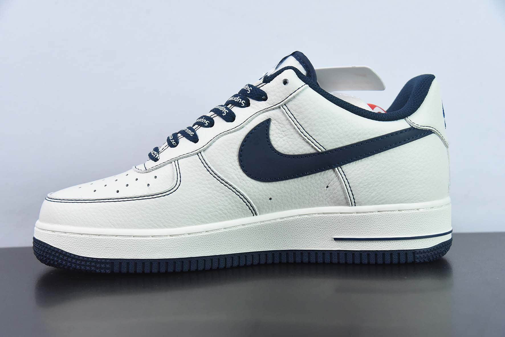 耐克Nike Supreme x NK Air Force 1‘07 Low深蓝Supreme联名款空军一号低帮休闲板鞋纯原版本 货号:SU0220-005