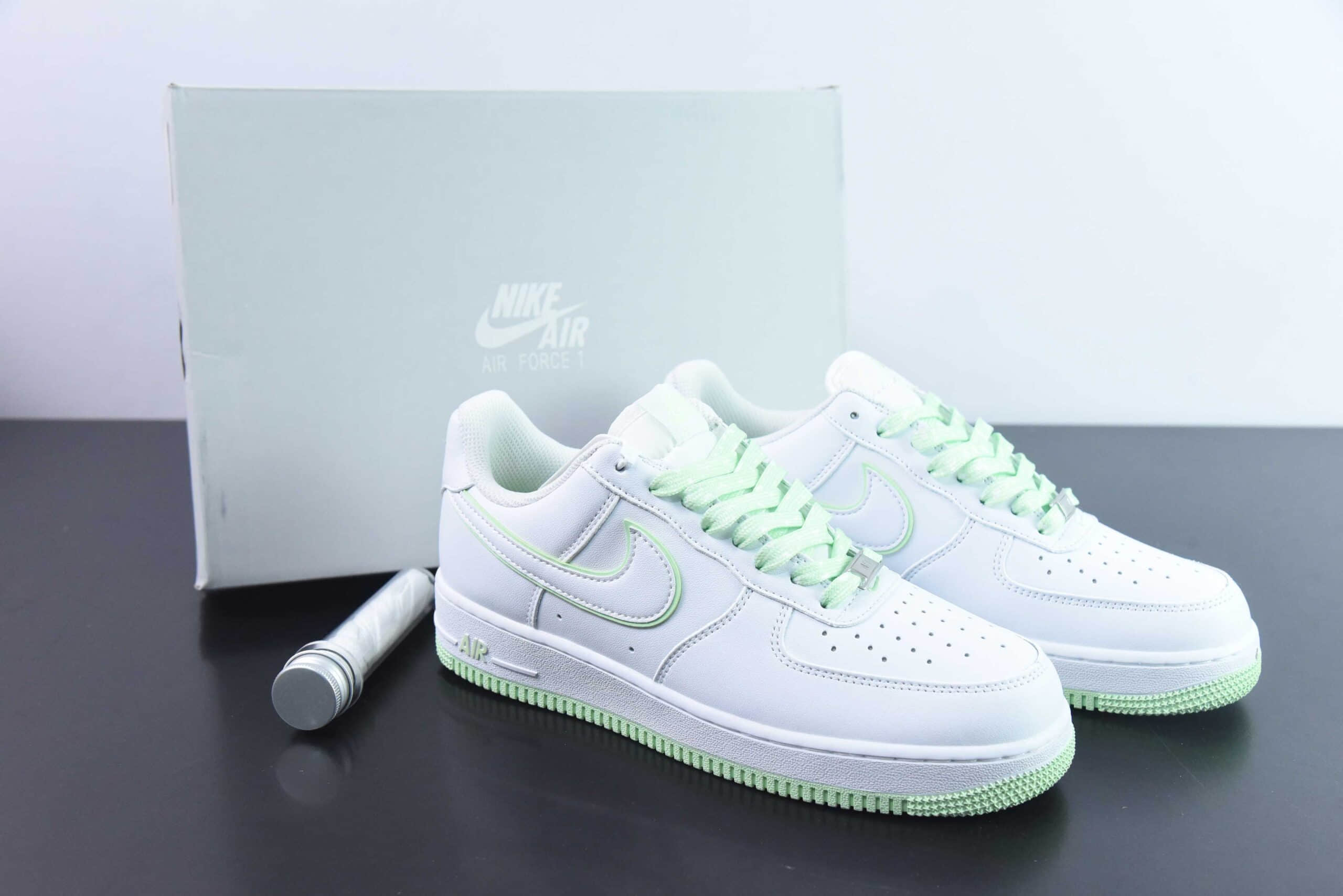 耐克NIke Air Force 1 '07 Low “白浅绿”空军一号低帮休闲板鞋纯原版本 货号:DV0766-105