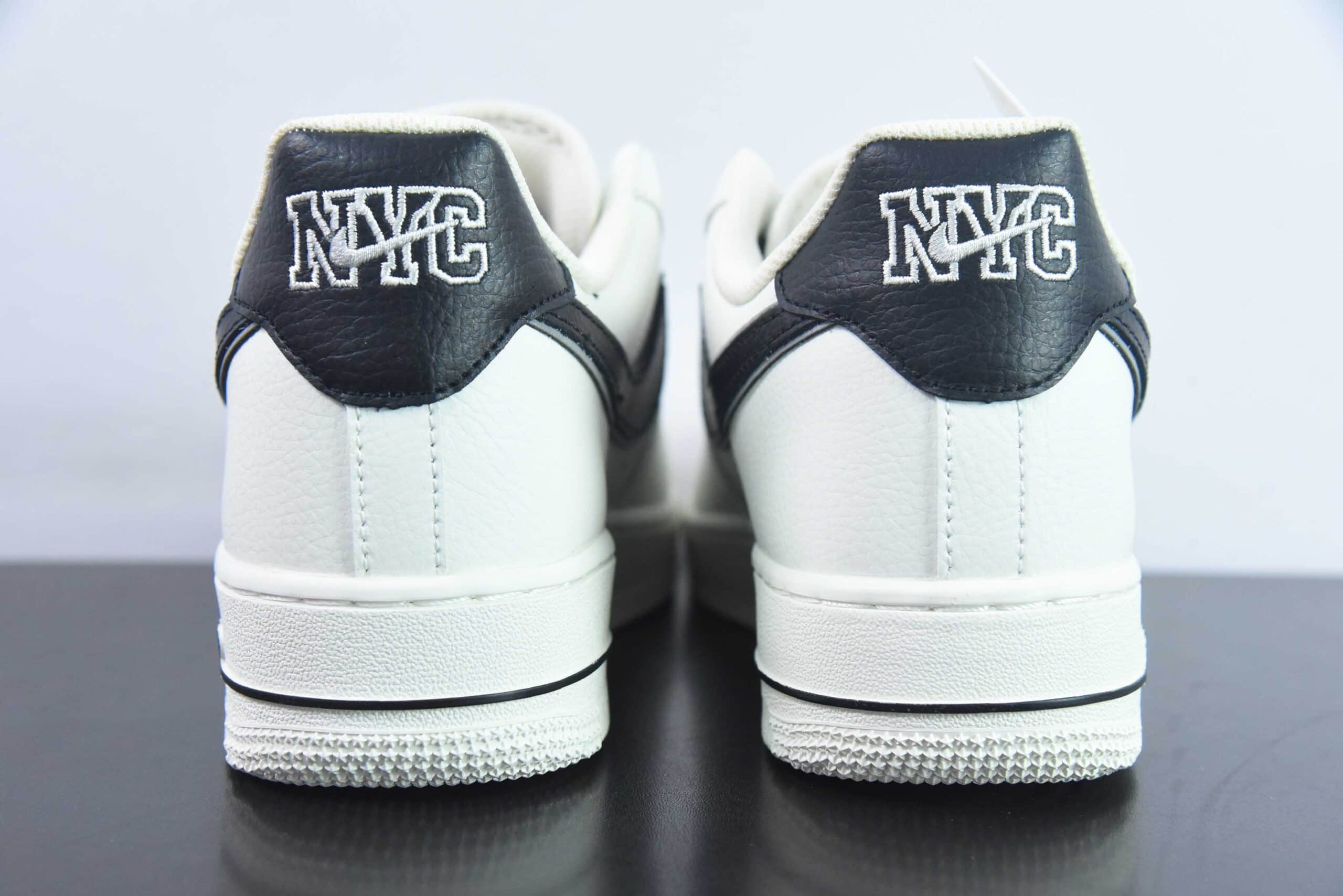 耐克Nike Kith x Air Force 1 Low NYC米白黑空军一号低帮休闲运动板鞋纯原版本 货号：NY9668-235