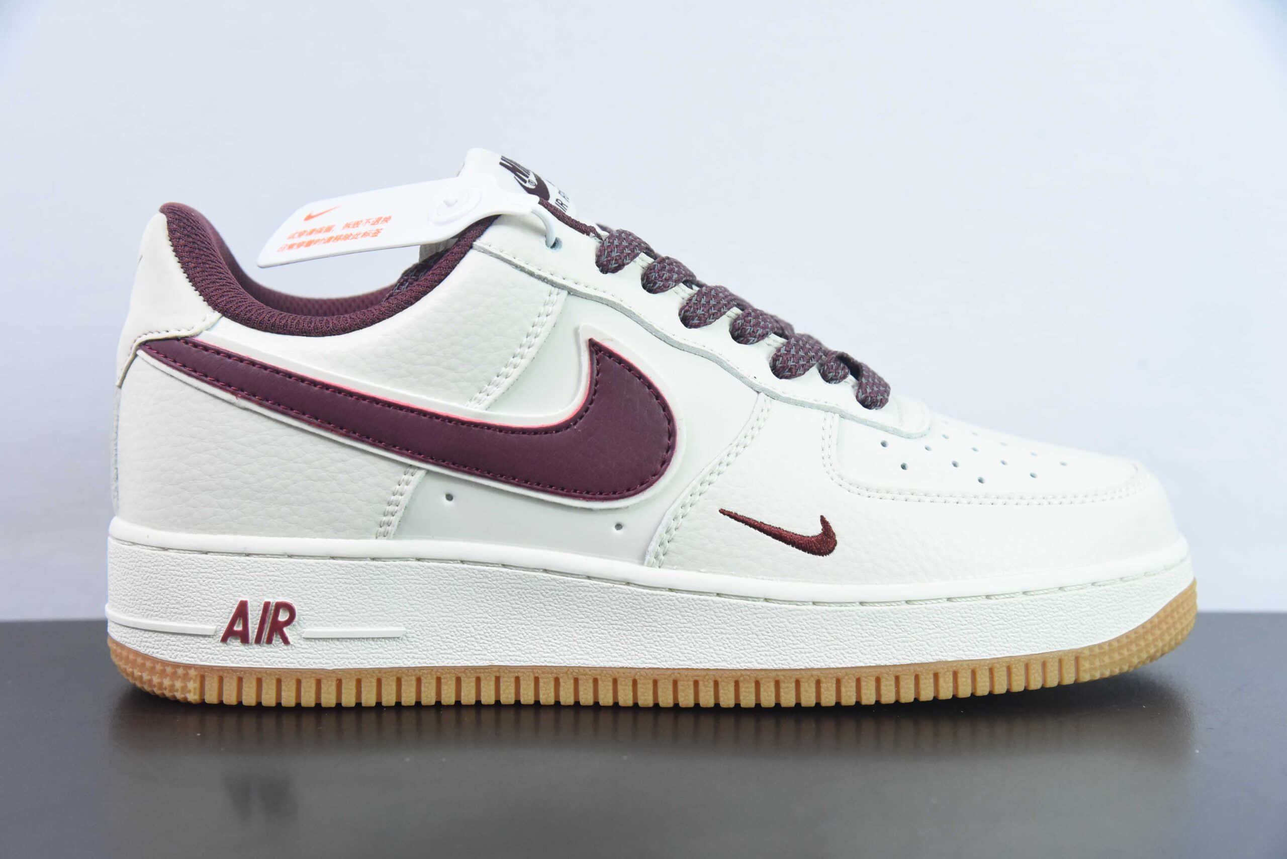 耐克NIke Air Force 1 '07 Low “米白酒红满天星”空军一号低帮休闲板鞋纯原版本 货号:HD1689-107