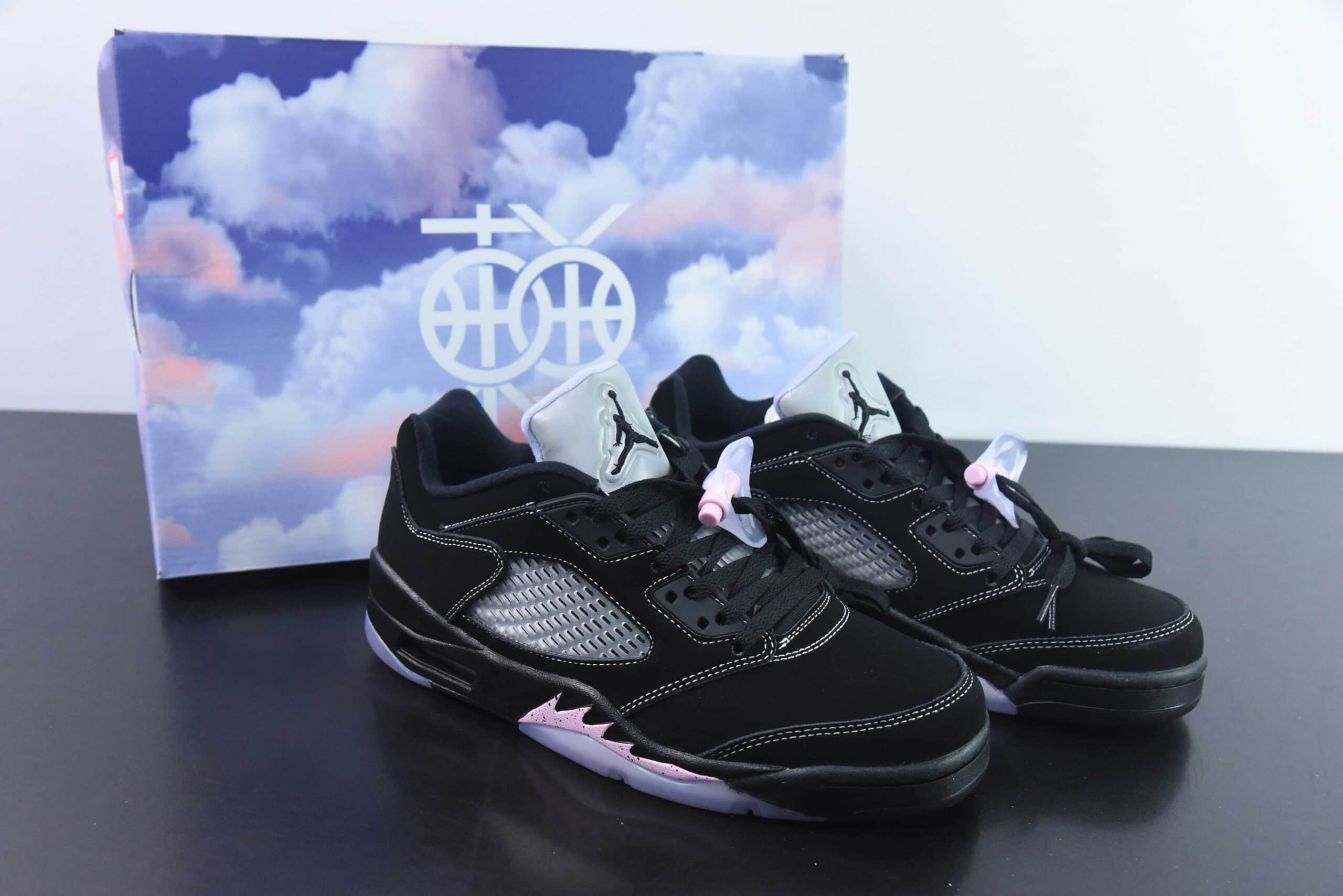 乔丹Air Jordan 5 Low AJ5东单黑紫低帮篮球鞋纯原版本 货号:DX4355-015