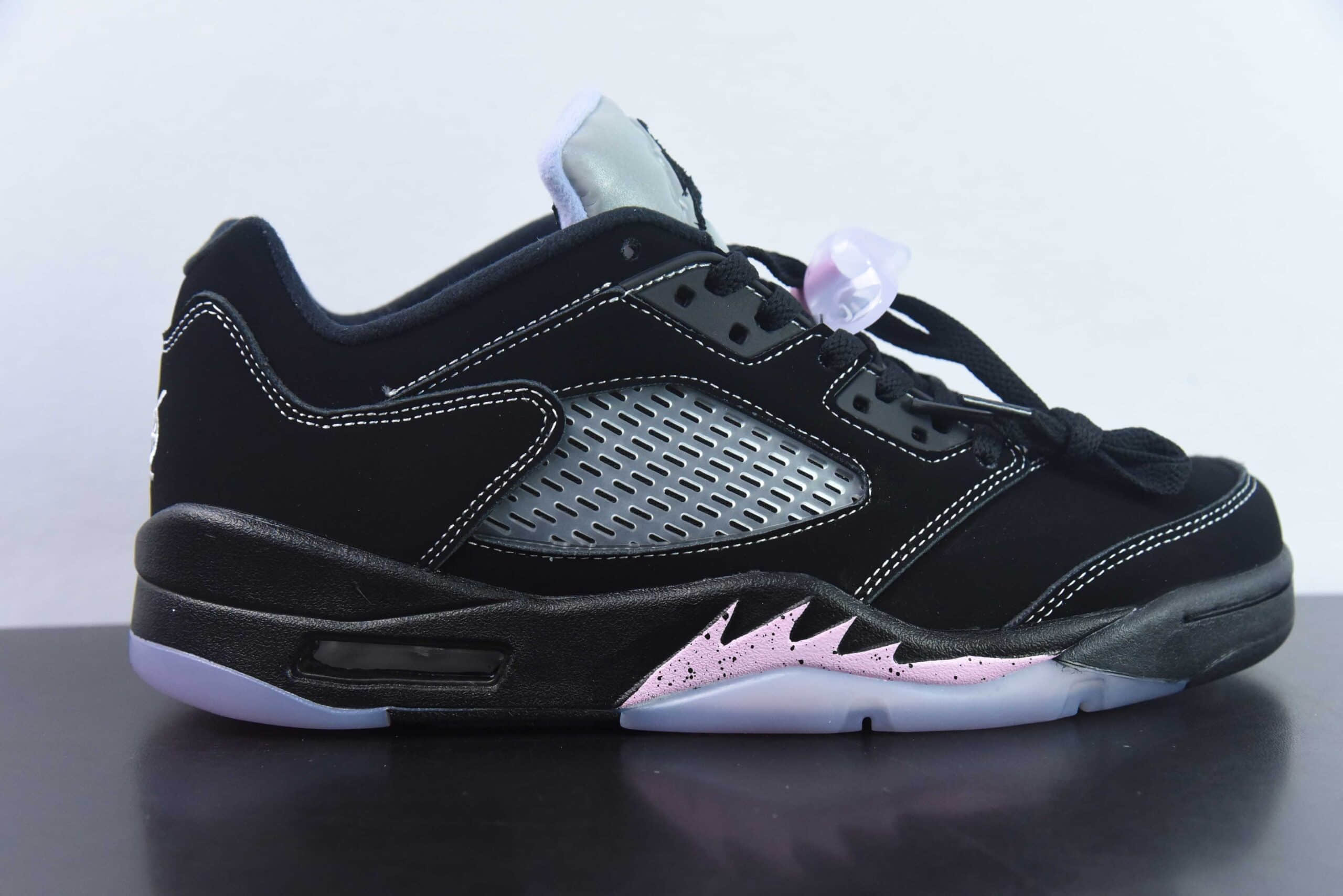 乔丹Air Jordan 5 Low AJ5东单黑紫低帮篮球鞋纯原版本 货号:DX4355-015