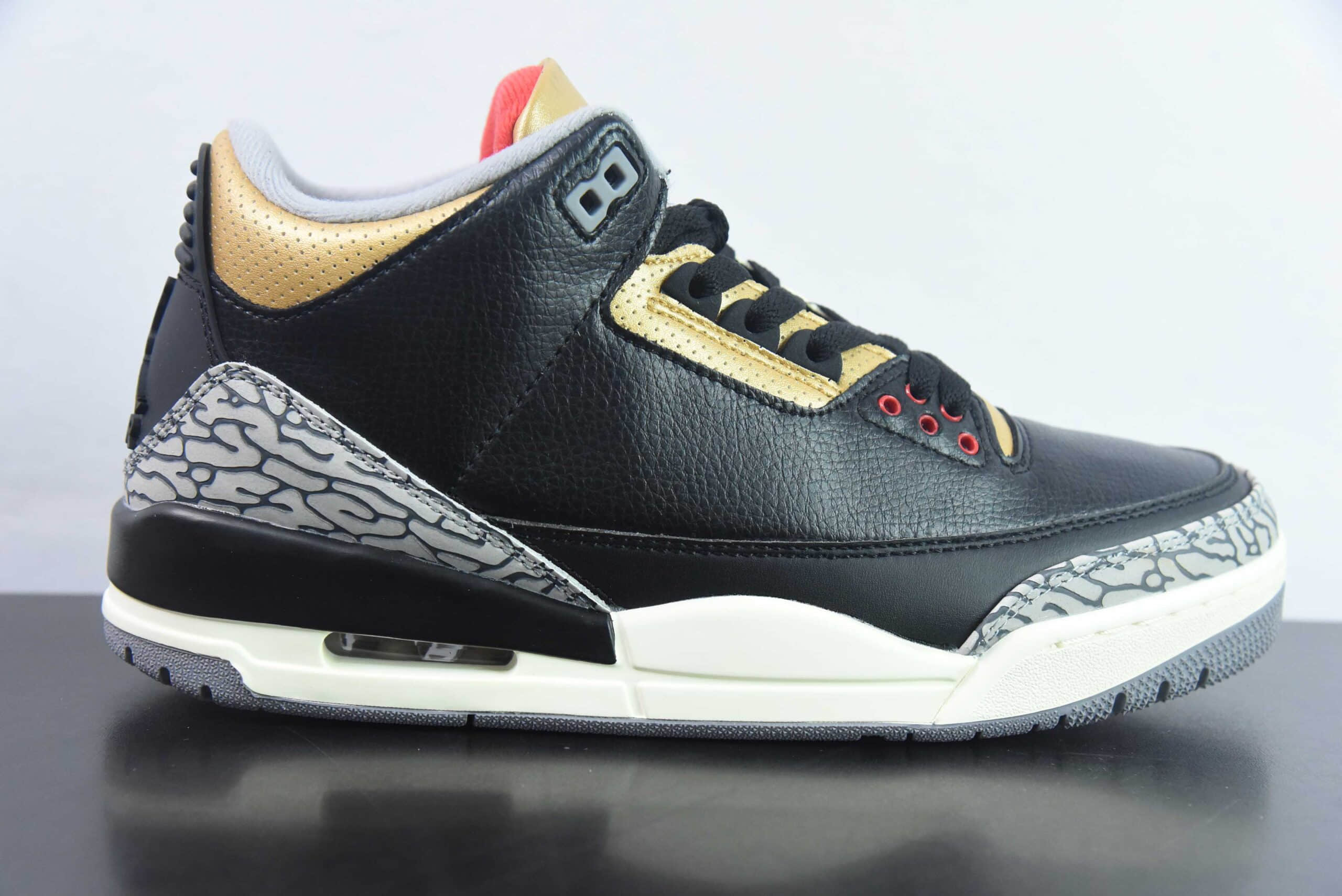 乔丹Air Jordan 3 Retro Black Gold AJ3 黑金小黑水泥男子文化篮球鞋纯原版本 货号:CK9246-067