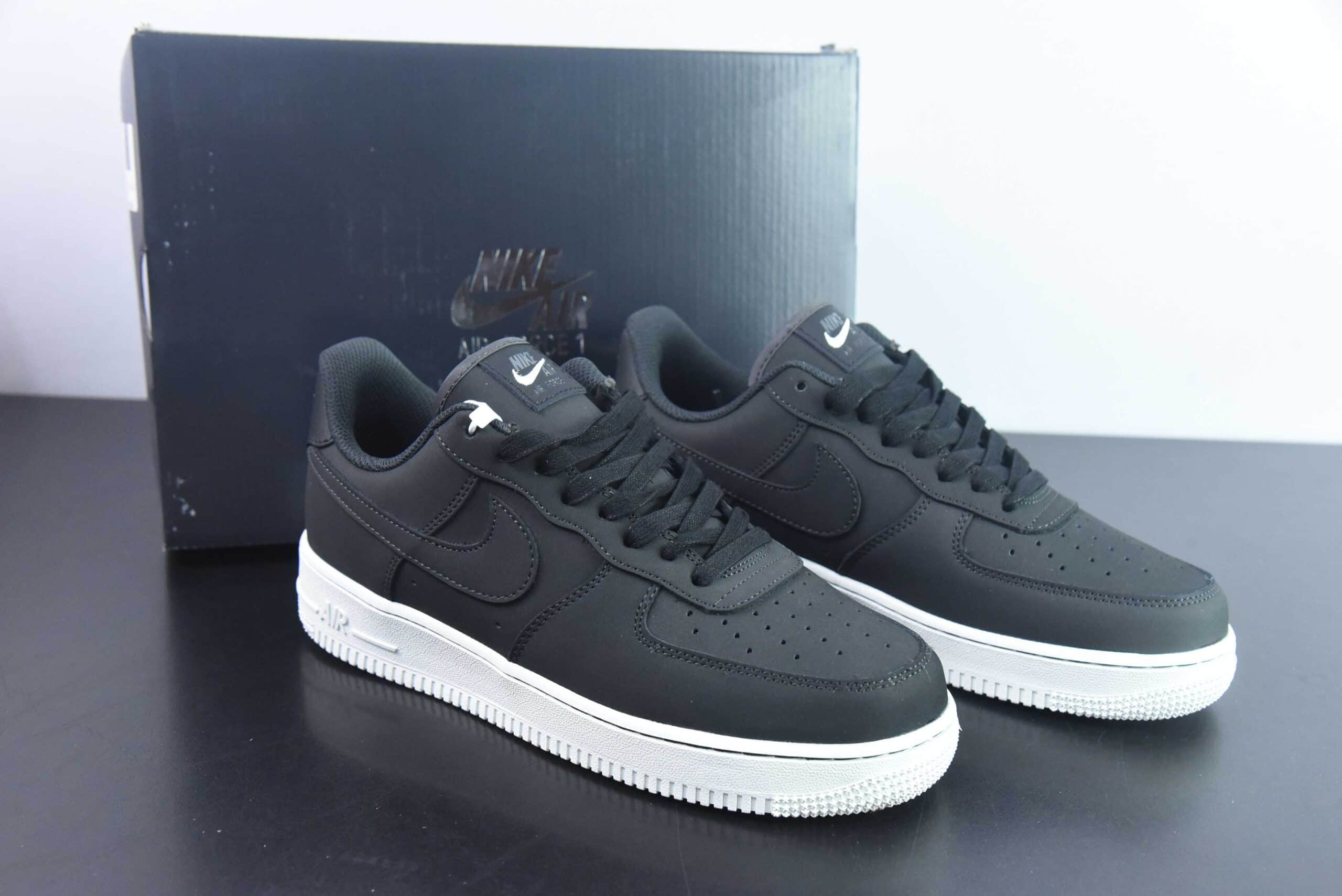 耐克Nike Air Force 1 Low 黑麂皮空军一号低帮运动休闲板鞋纯原版本 货号:DQ8571-001