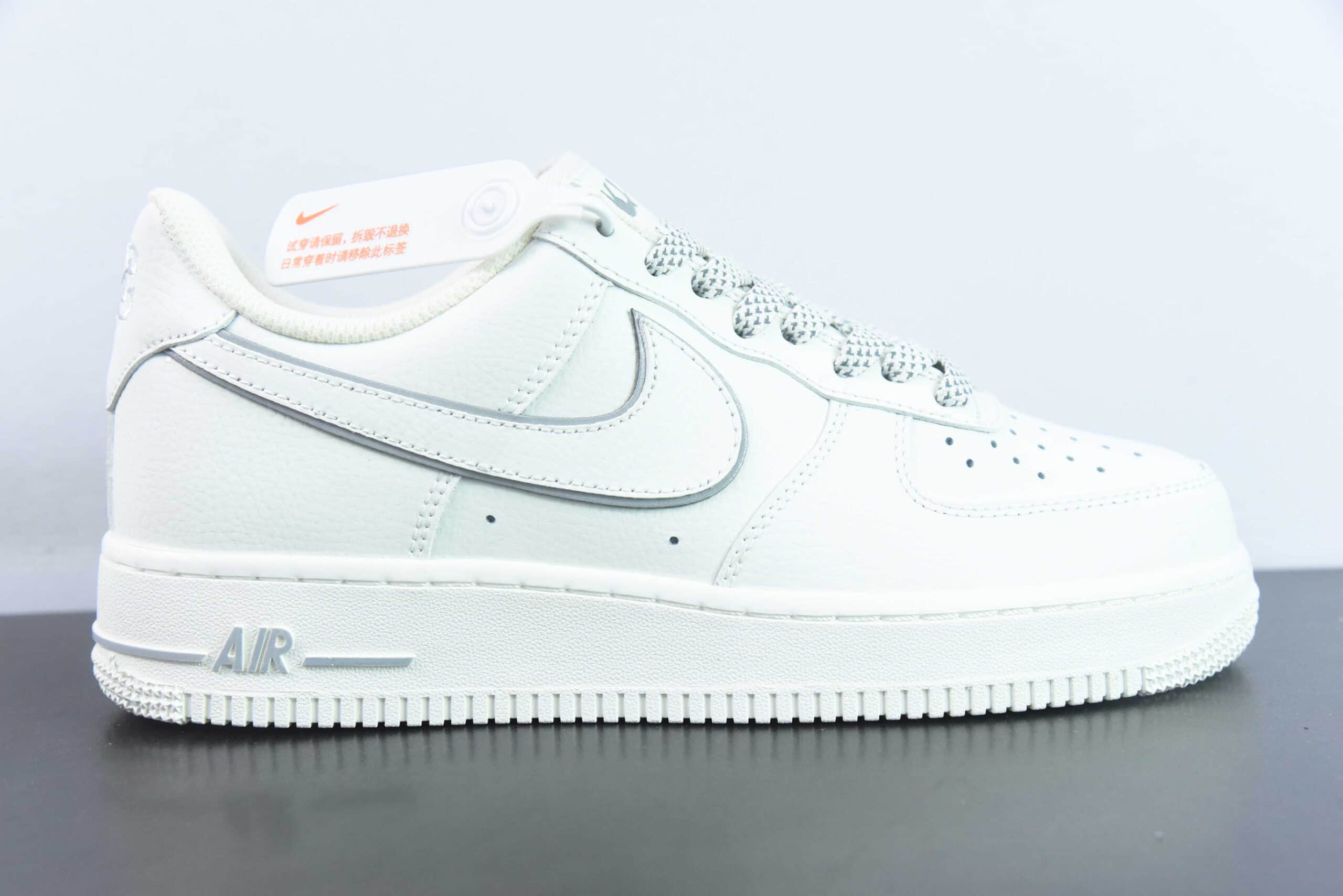 耐克Nike Kith x Nk Air Force 1'07 Low 米白银纽约空军一号低帮休闲板鞋纯原版本 货号:NY2022-017