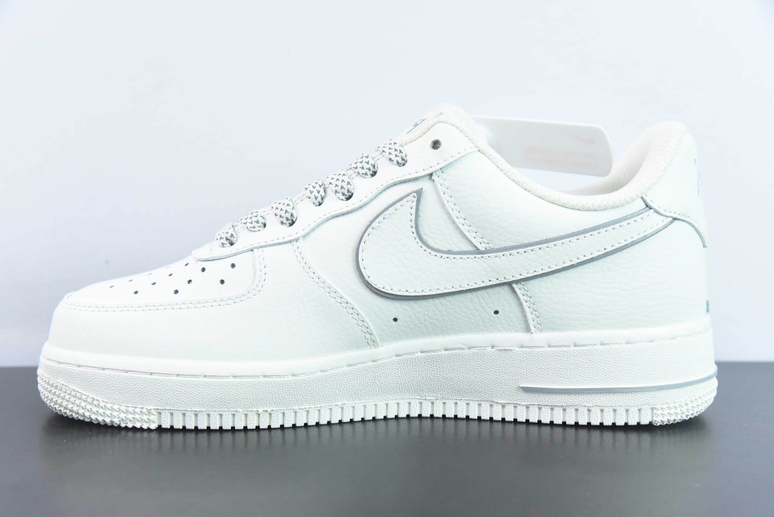耐克Nike Kith x Nk Air Force 1'07 Low 米白银纽约空军一号低帮休闲板鞋纯原版本 货号:NY2022-017
