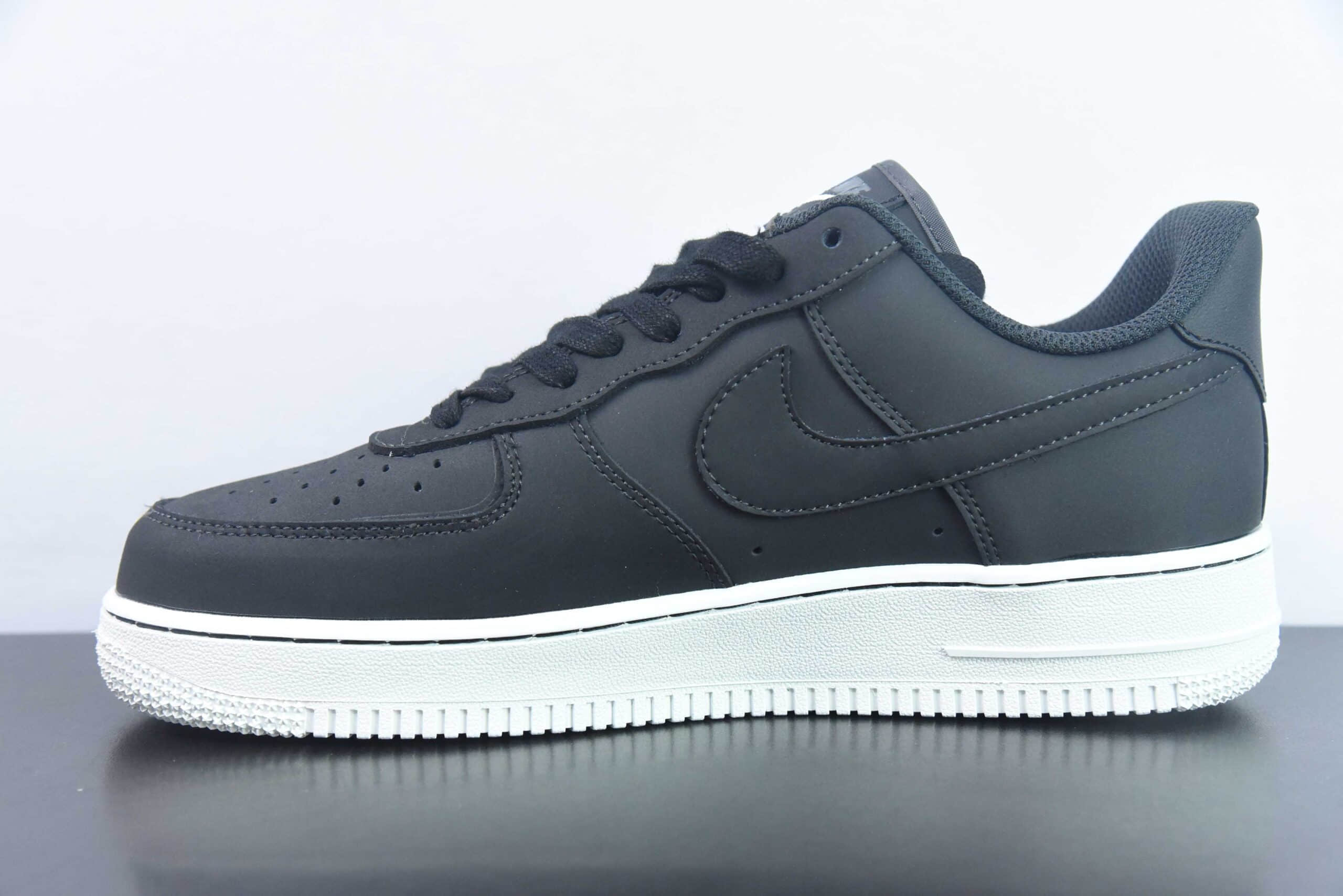 耐克Nike Air Force 1 Low 黑麂皮空军一号低帮运动休闲板鞋纯原版本 货号:DQ8571-001