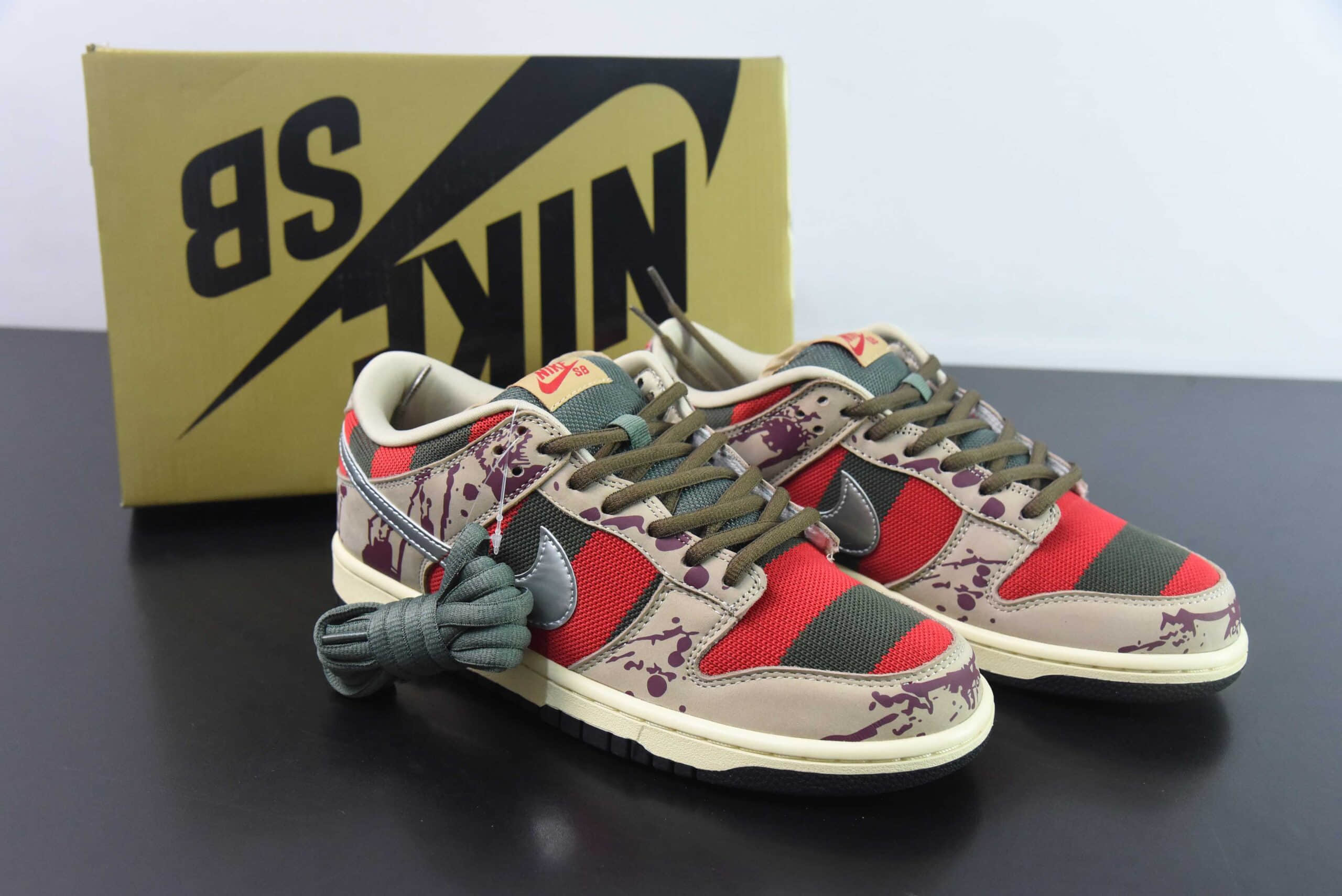耐克Nike Dunk SB Low  Freddy Krueger 猛鬼街SB低帮休闲滑板鞋纯原版本 货号:313170-202