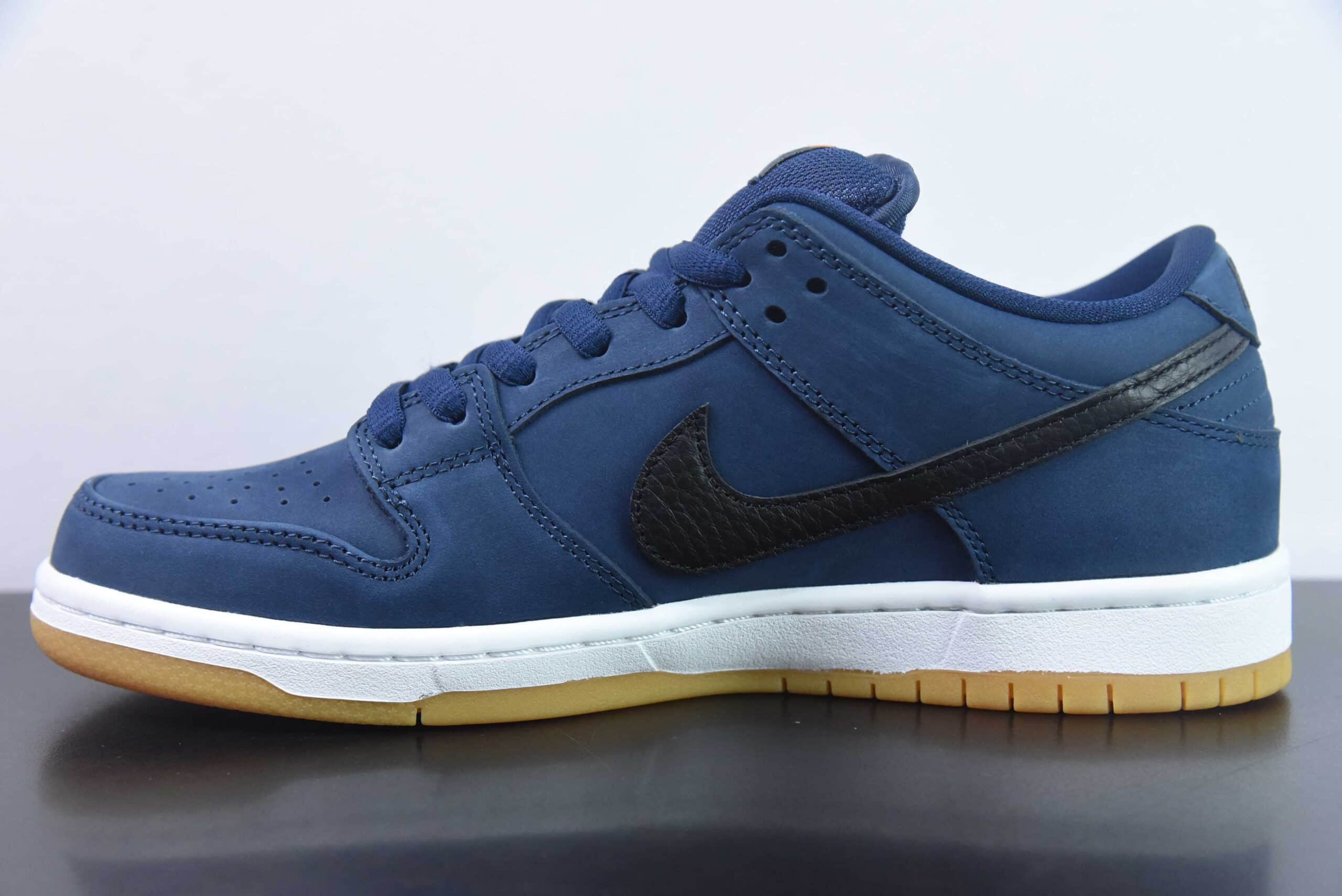 耐克Nike SB Dunk Low Pro ZoomNavy Black Gum海军蓝黑生胶底扣篮系列低帮休闲运动滑板板鞋纯原版本 货号:CW7463-401