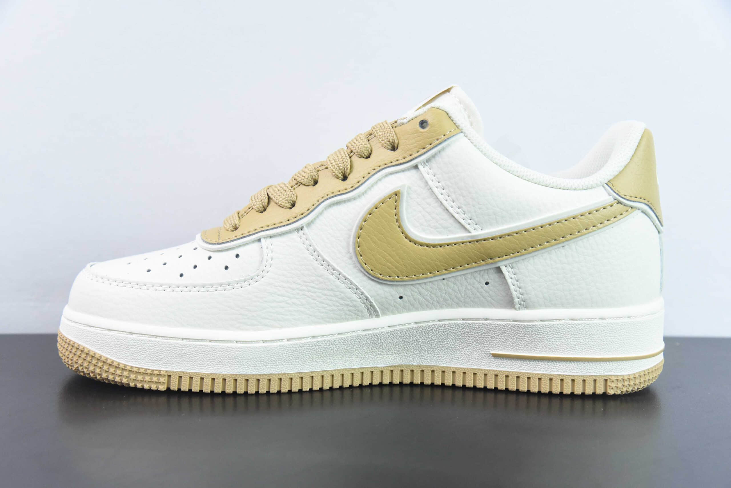 耐克Nike Air Force 1‘07 Low ”40TH“ 米金空军一号低帮休闲板鞋纯原版本 货号:JF1983-559