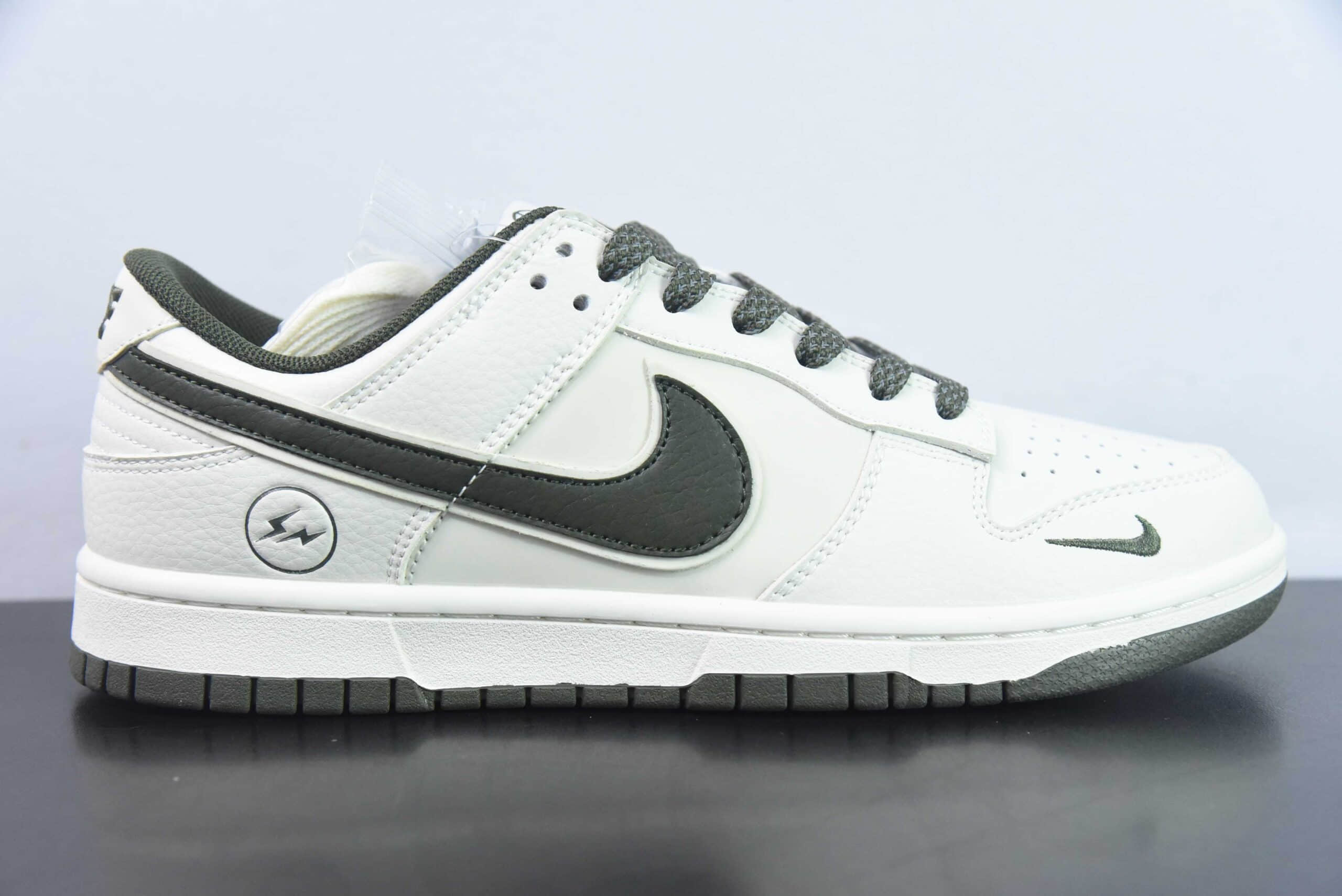 耐克Nike SB Dunk Low闪电联名-米白墨绿满天星周年高端定制低帮休闲板鞋纯原版本 货号:XD1688-016