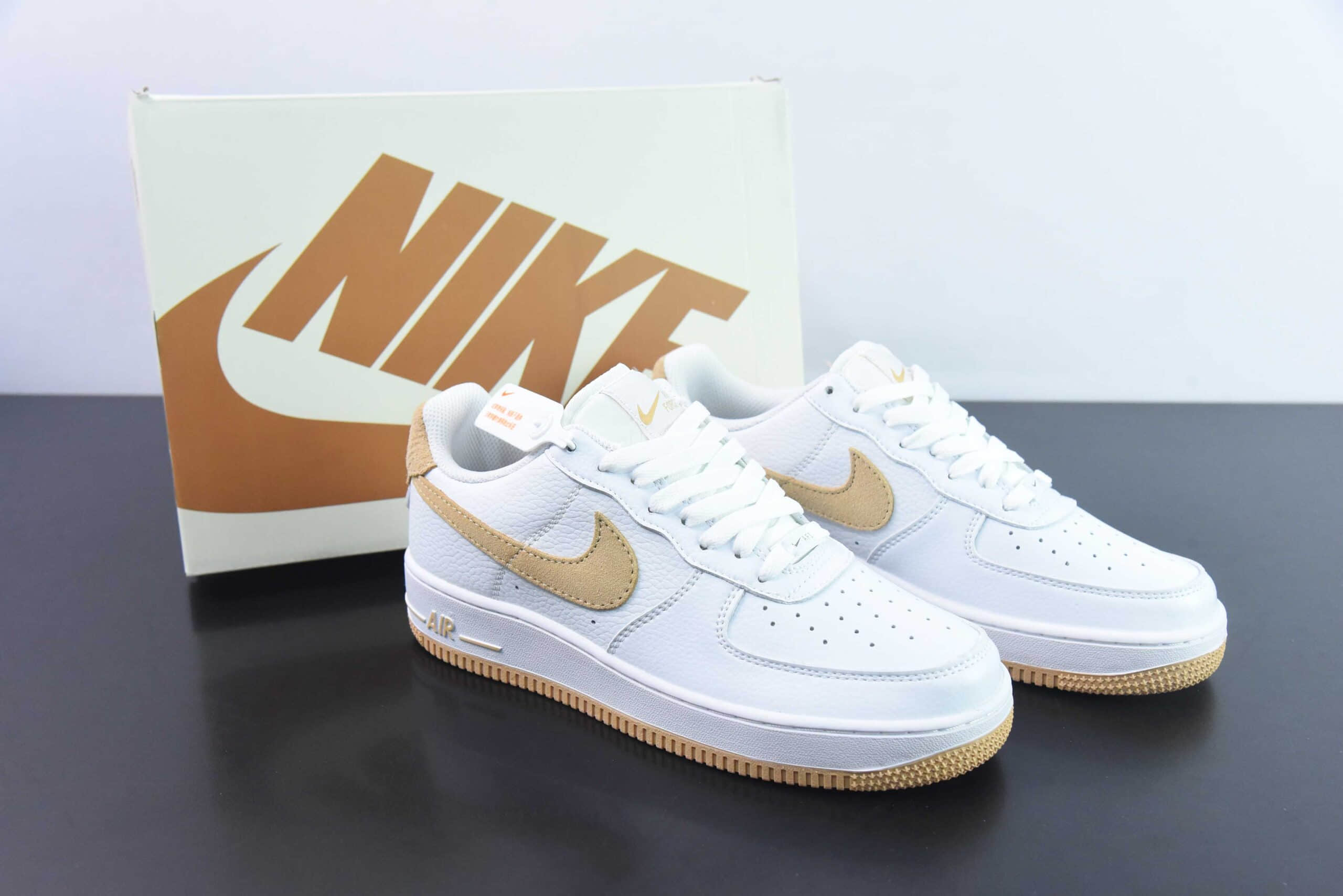 耐克Nike Air Force 1 ‘07 Low 白卡其空军一号低帮休闲板鞋纯原版本 货号:CN2873-103