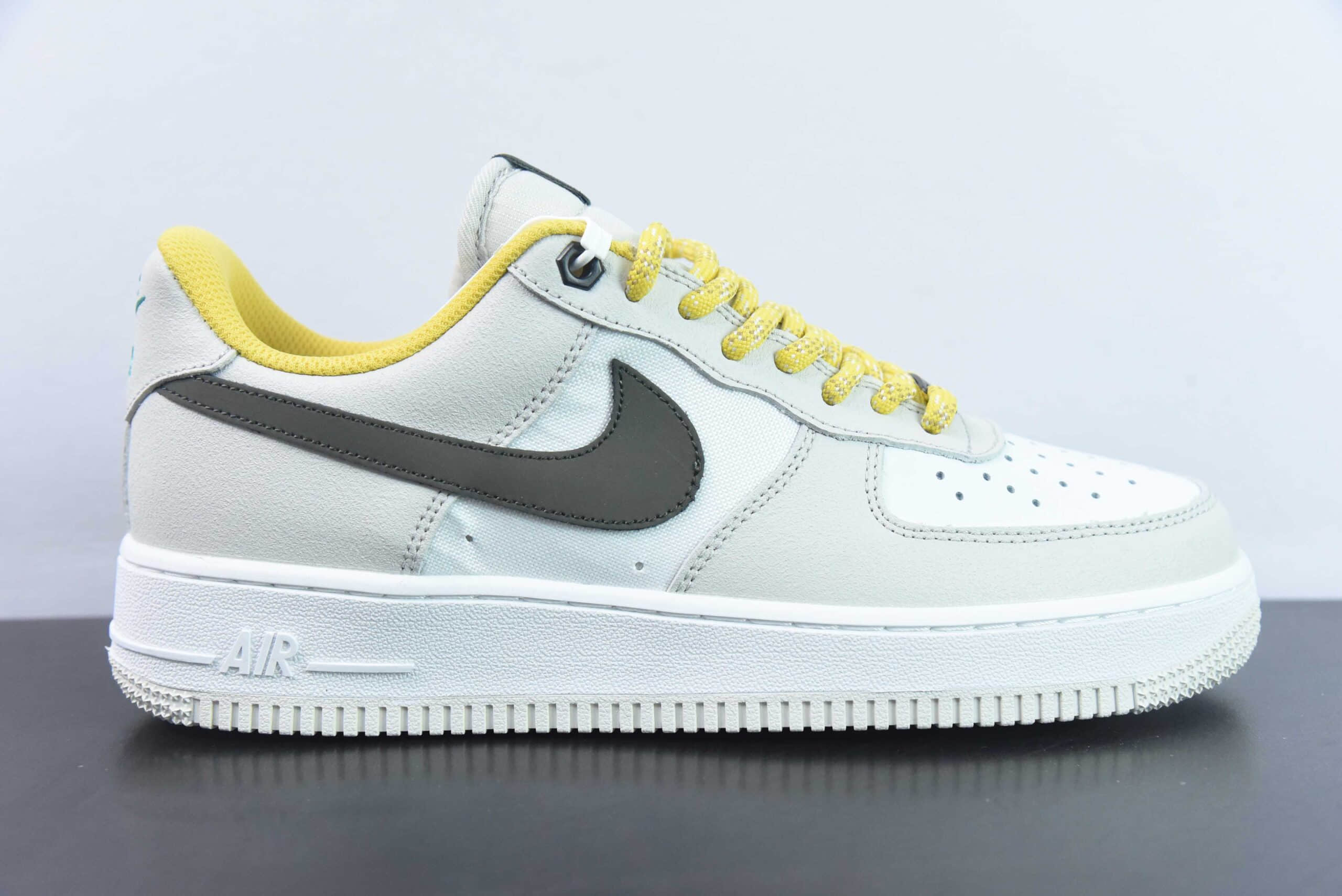 耐克Nike Air Force 1 AF1白灰棕黄空军一号低帮休闲板鞋纯原版本 货号:FV3628-031