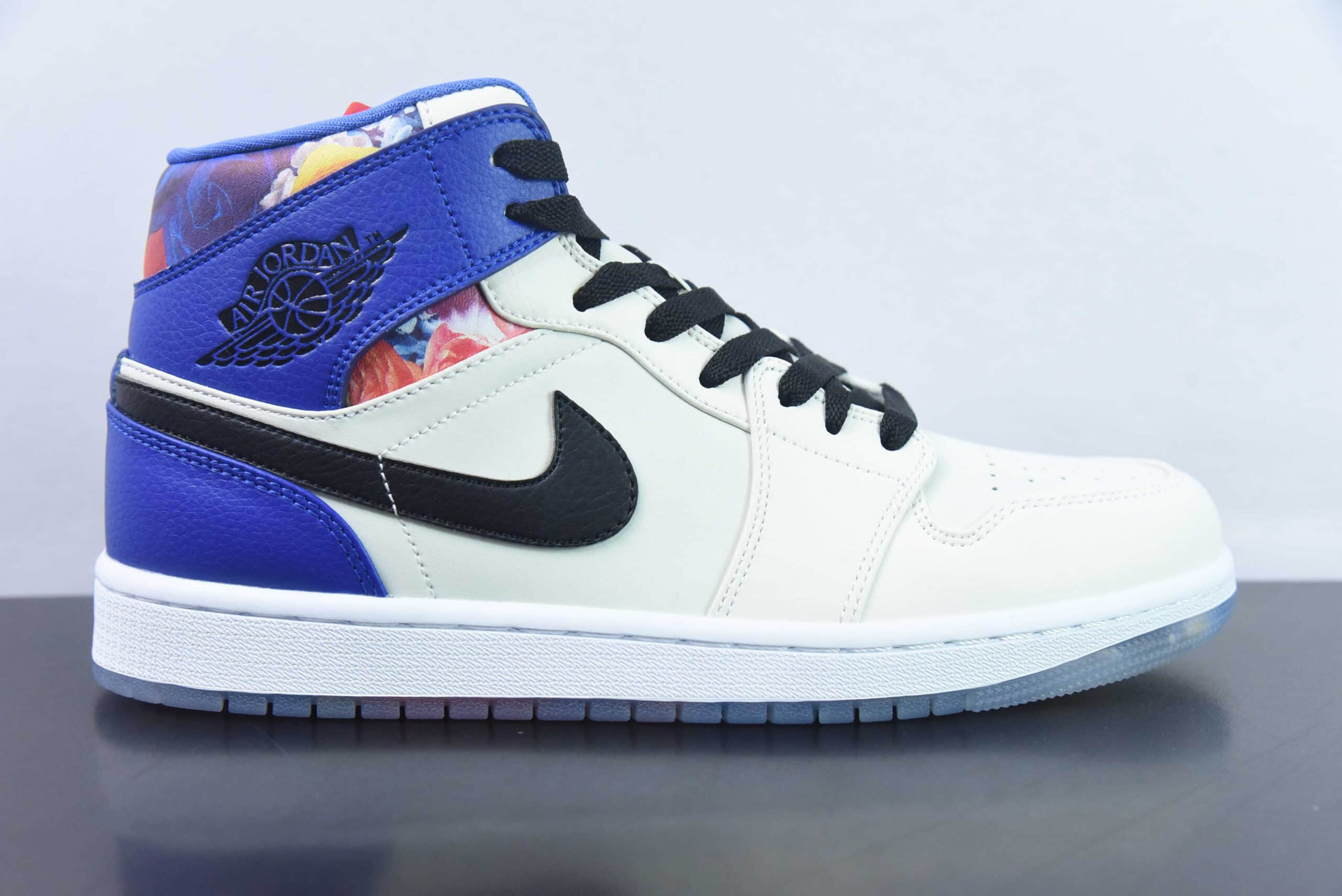 乔丹Air Jordan 1 Mid 白紫情人节中帮篮球鞋纯原版本 货号：FD4330-101