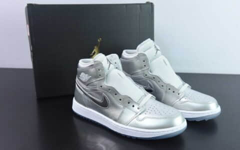 乔丹Air Jordan AJ1 Retro Golf液态银高尔夫系列高帮篮球鞋纯原版本 货号：FD6815-001