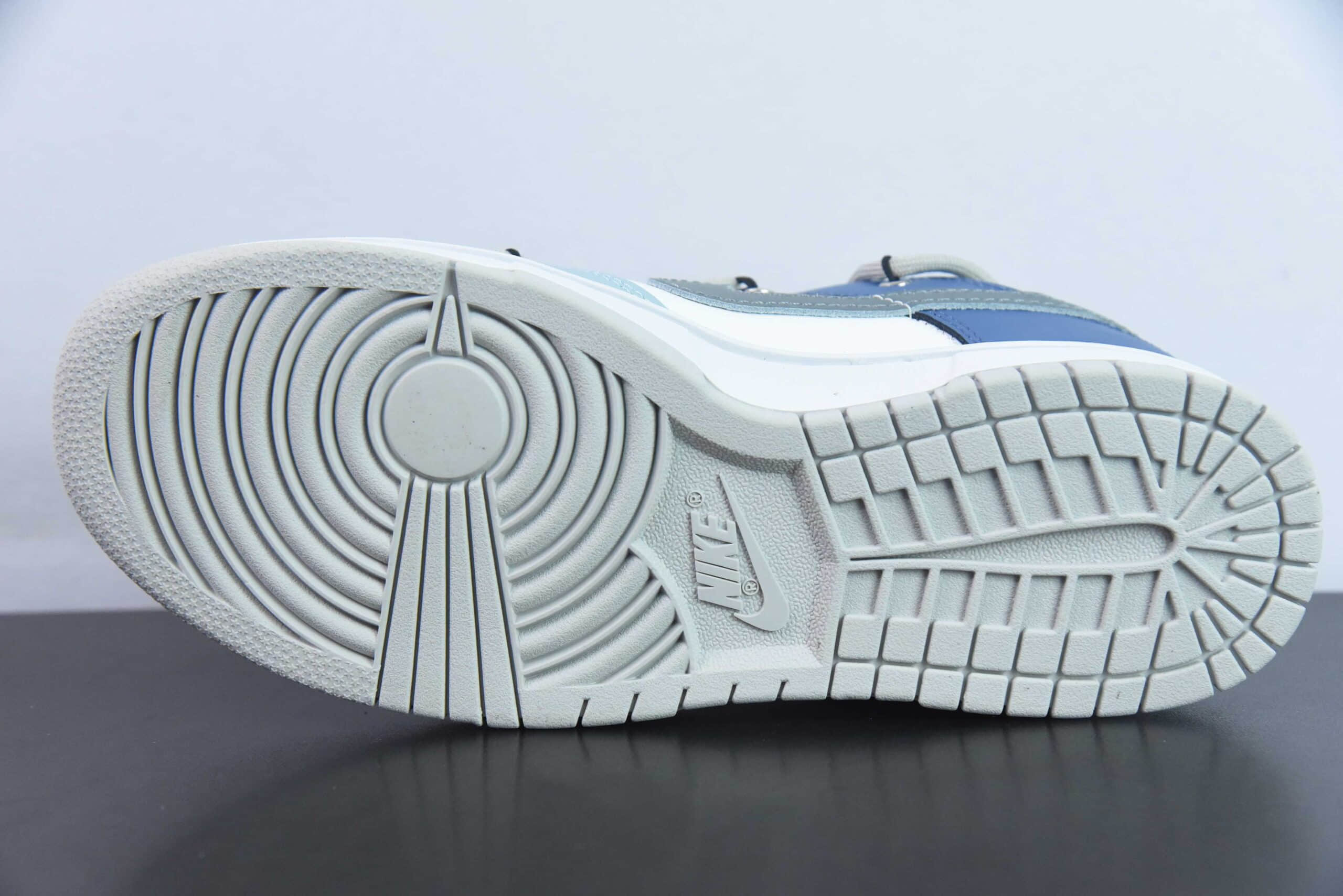耐克Nike Dunk Low白灰蓝定制版解构绑带休闲板鞋纯原版本 货号:DV0831-101