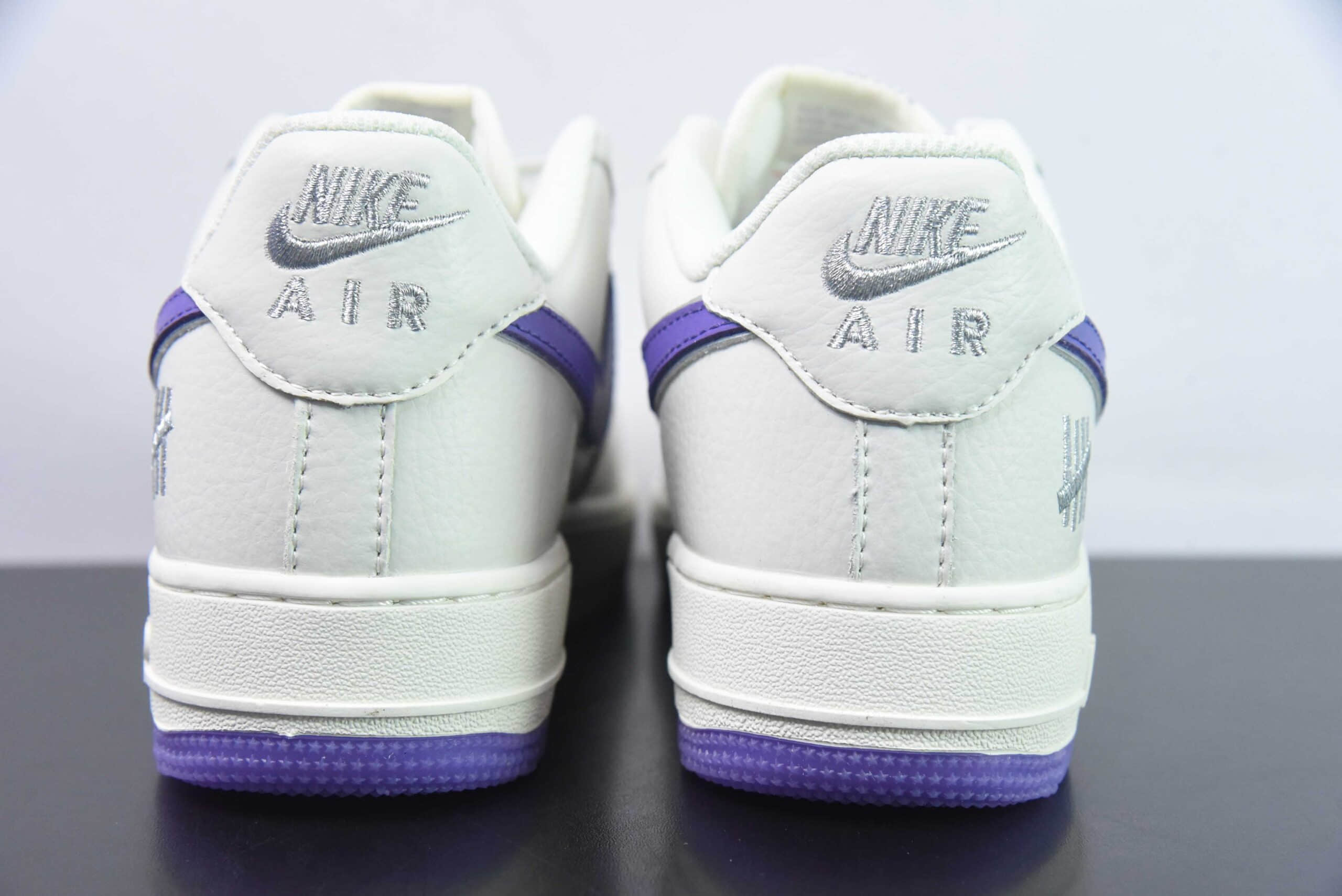 耐克Nike Air Force 1 '07 Low UN联名米白紫小勾空军一号低帮休闲板鞋纯原版本 货号: BS9055-733