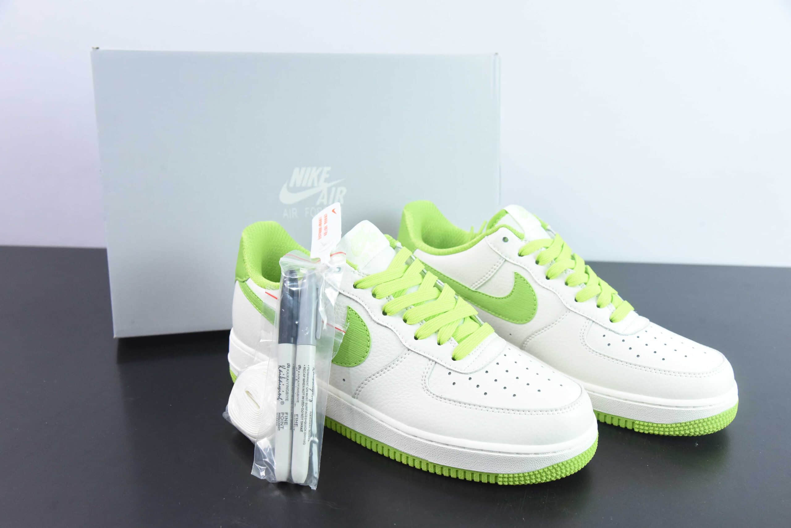 耐克Nike Air Force 1 Low 07马克笔荧光绿空军一号低帮休闲板鞋纯原版本 货号:PR0026-312