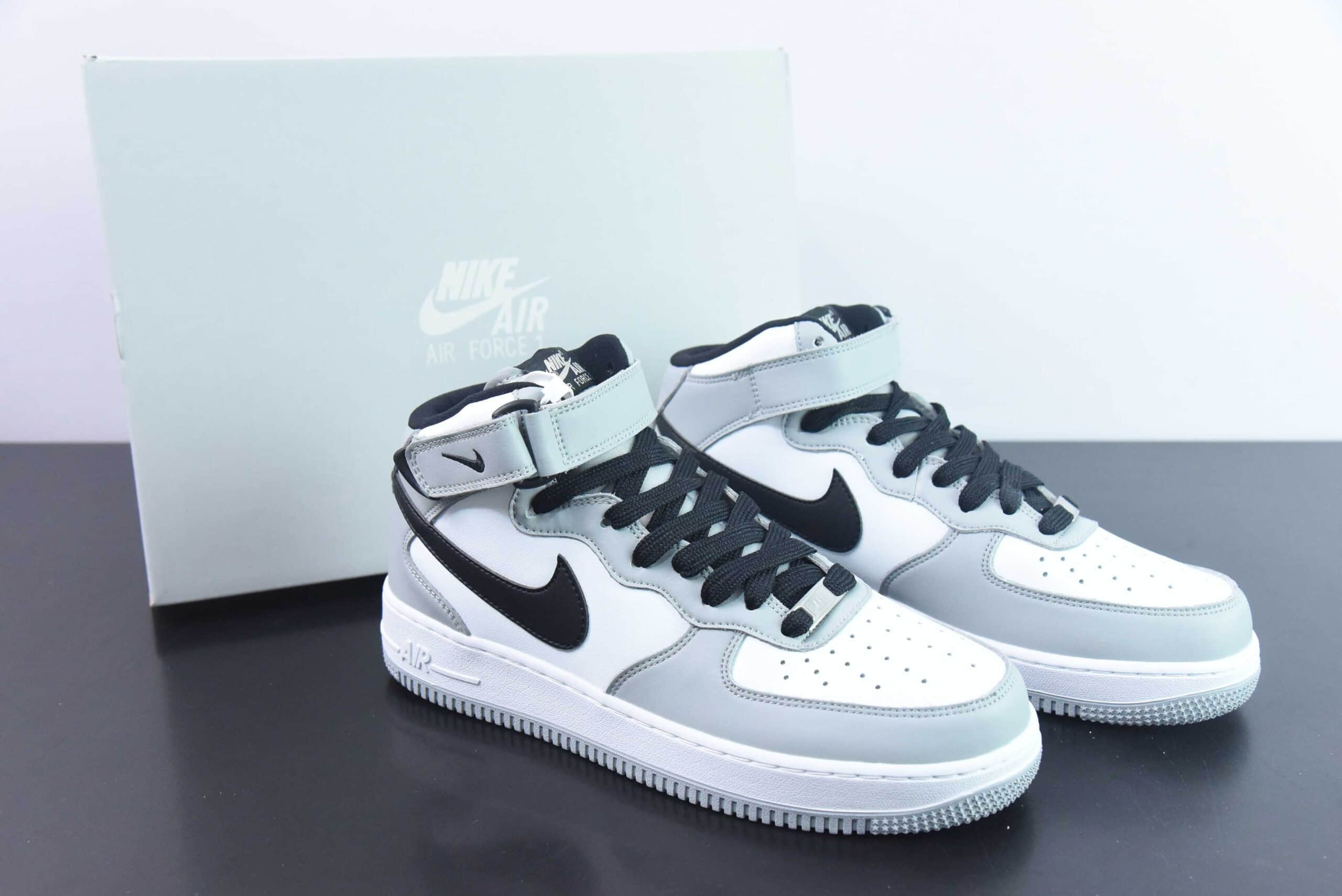 耐克Nike Air Force 1 Mid 07 烟灰空军一号中帮休闲板鞋纯原版本 货号:HG1522-016