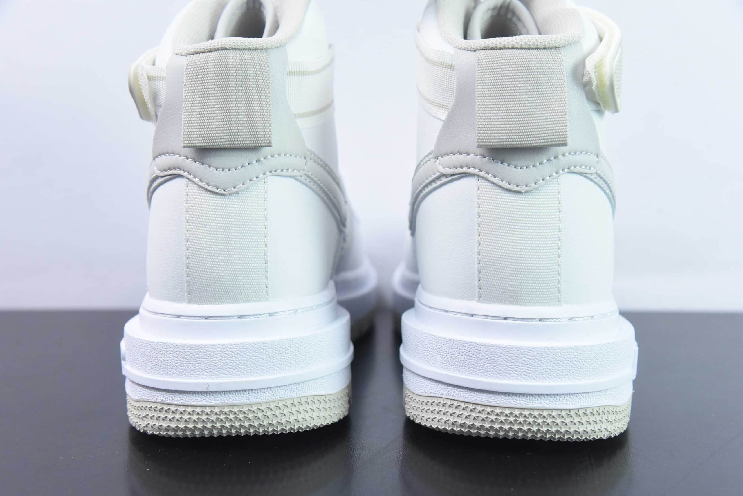 耐克Nike Air Force 1'07 Boot 白灰机能风空军一号高帮休闲板鞋纯原版本 货号:DA0418-100