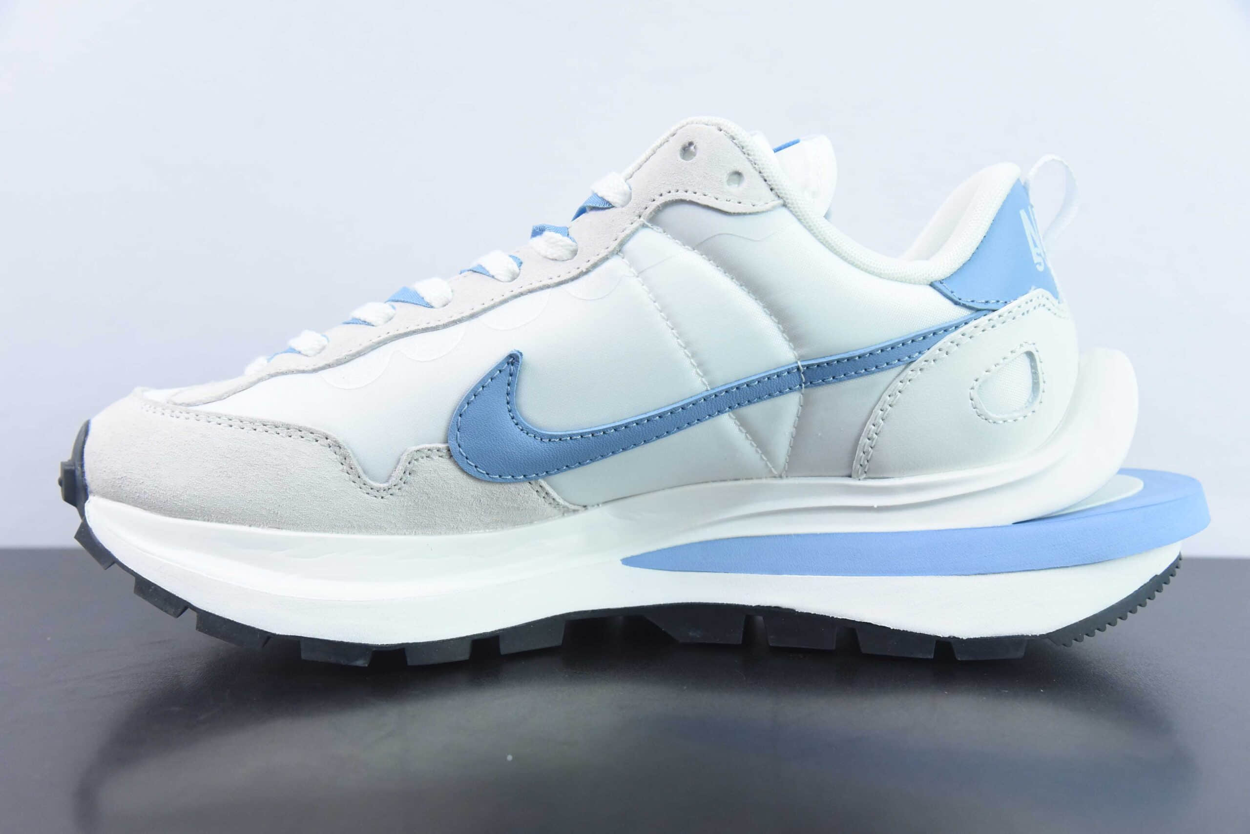 耐克Nike Sacai x VaporWaffle sacai 华夫3.0 灰白蓝低帮运动休闲走秀鞋纯原版本 货号:DD1875-112