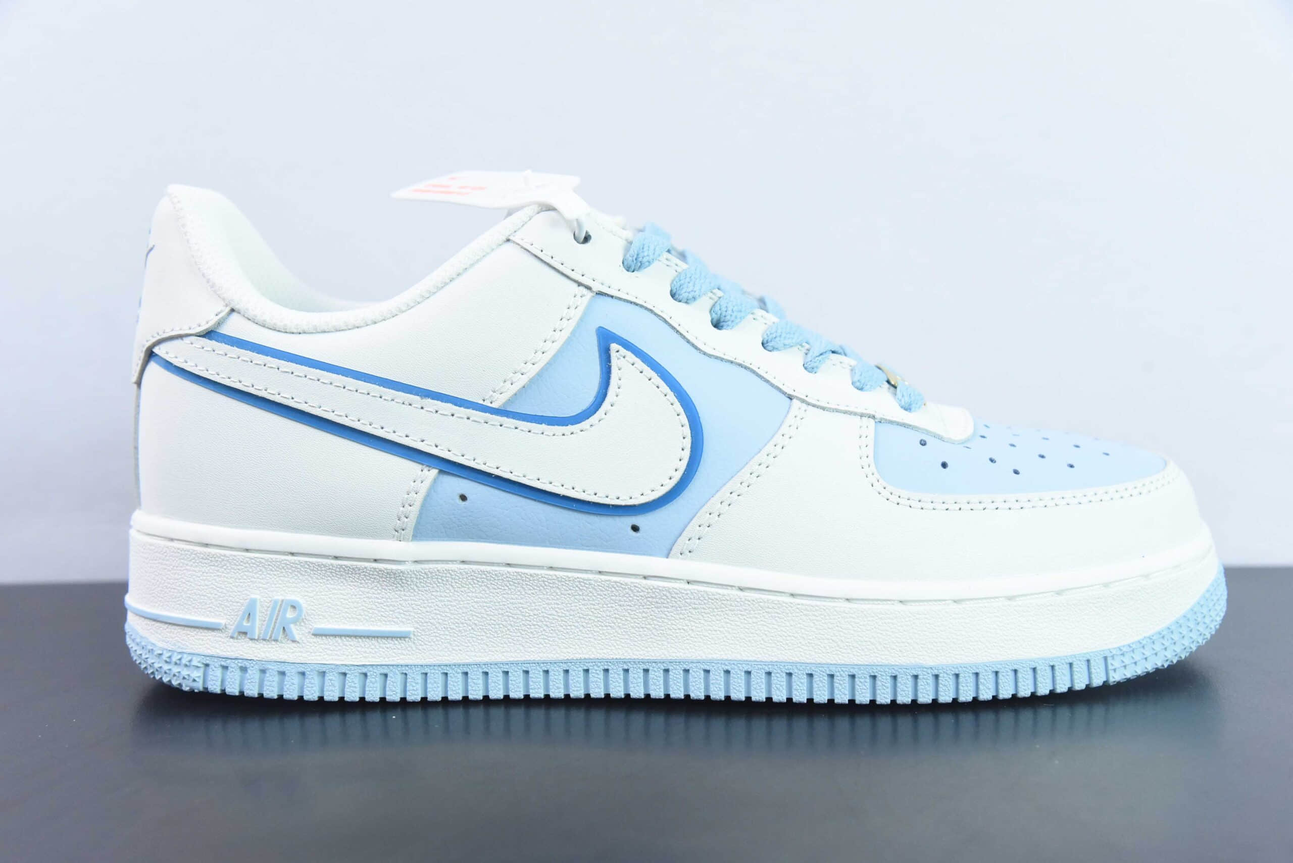 耐克Nike Air Force 1 AF1白淡蓝空军一号低帮休闲板鞋纯原版本 货号:AV0303-723