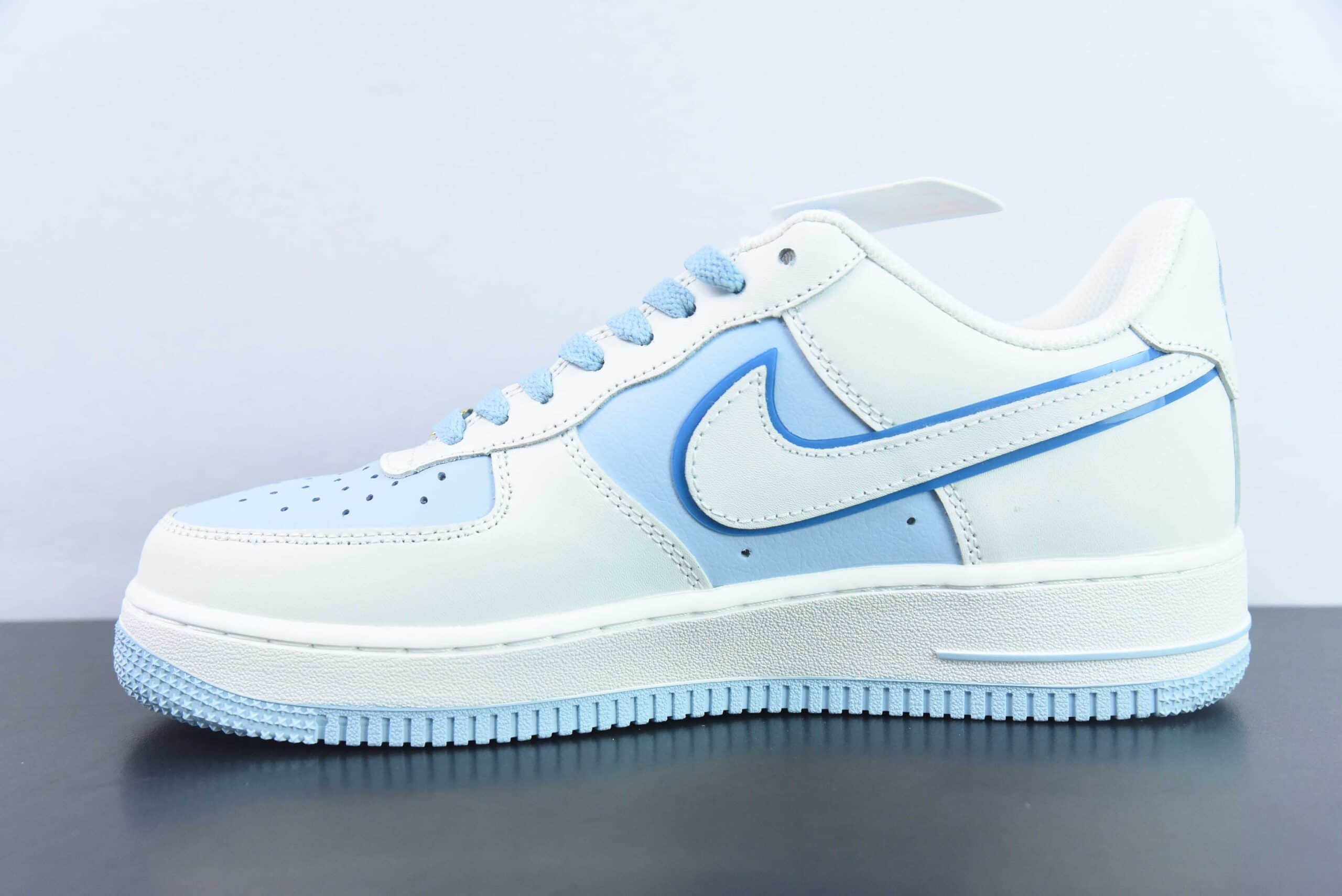 耐克Nike Air Force 1 AF1白淡蓝空军一号低帮休闲板鞋纯原版本 货号:AV0303-723