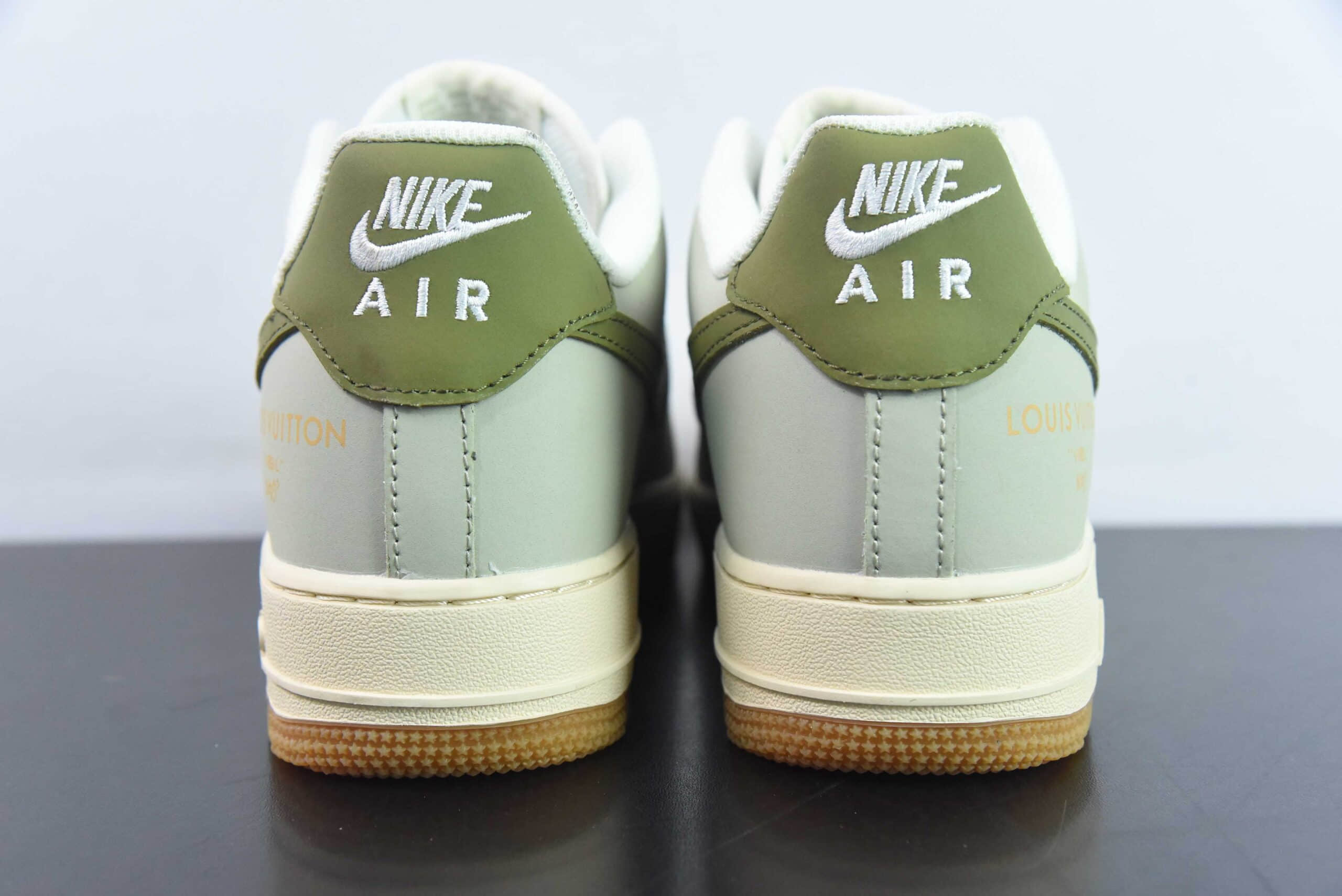 耐克Nike Air Force 1 Low 07 x Louis Vuitton LV联名白军绿空军一号低帮休闲板鞋纯原版本 货号：BS9055-714