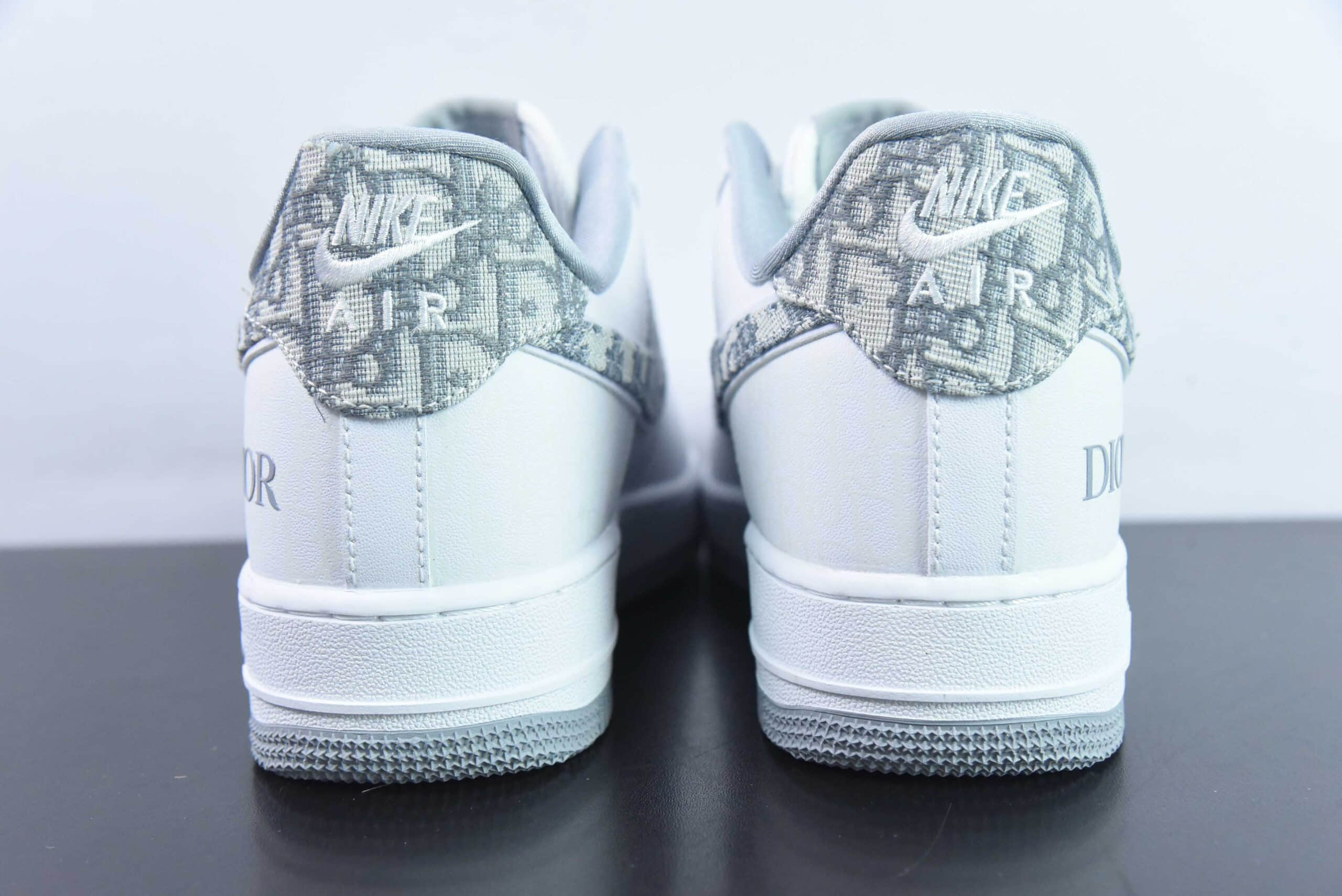 耐克Nike Air Force 1 '07 Low 迪奥联名白灰空军一号低帮休闲板鞋纯原版本 货号:DR6239-836