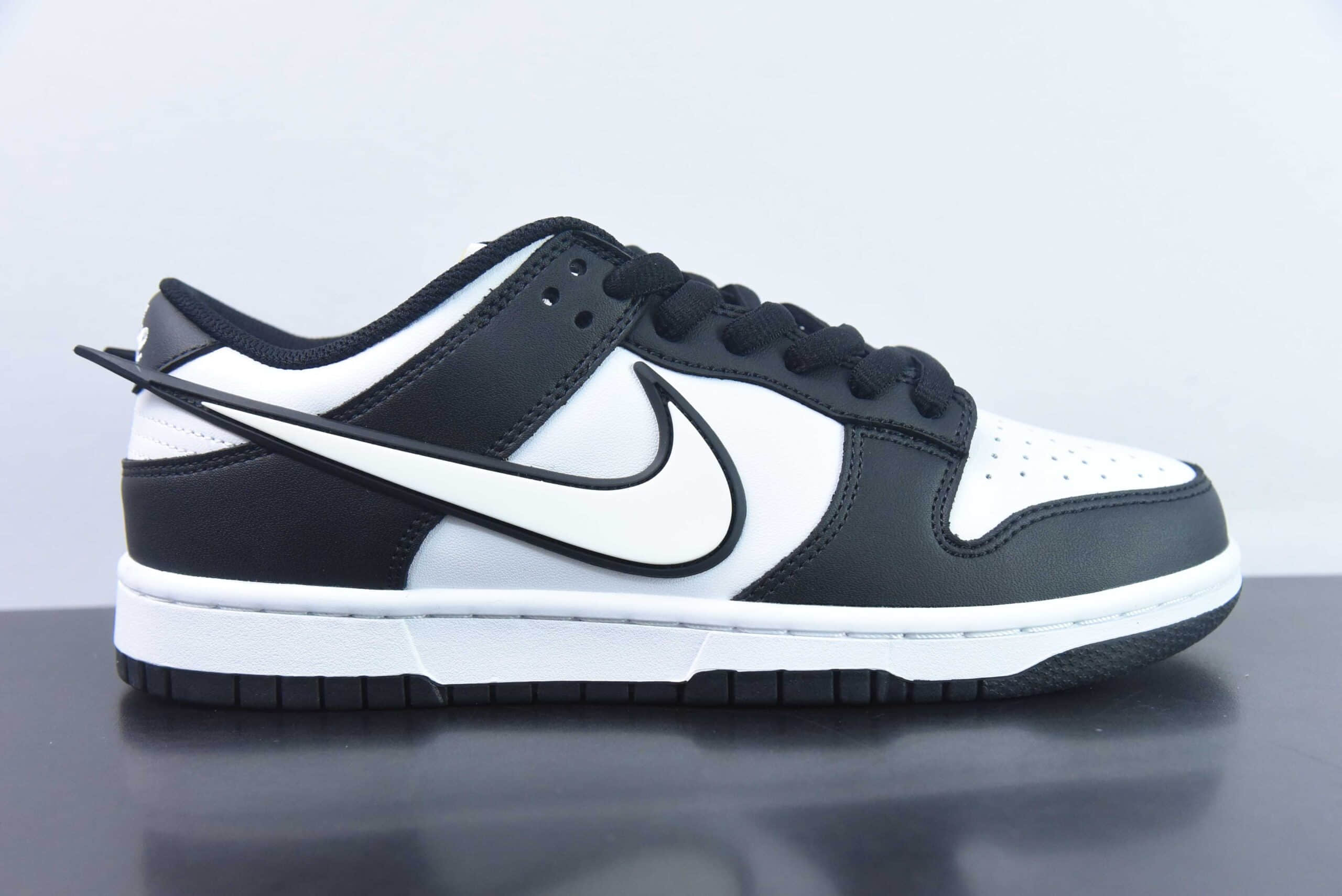 耐克Nike SB dunk LOW 飞翼熊猫SB低帮休闲滑板鞋纯原版本 货号：JD1828-310