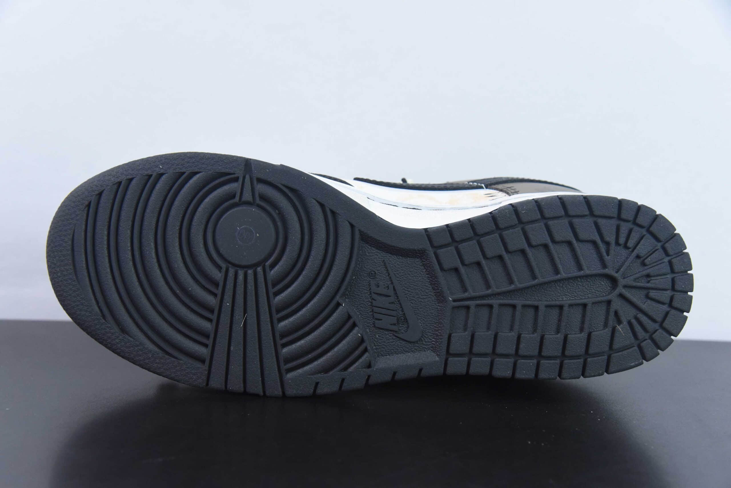 耐克Nike SB Dunk Low解构绑带布偶熊黑棕做旧涂鸦SB低帮休闲滑板鞋纯原版本 货号: DD1391-100