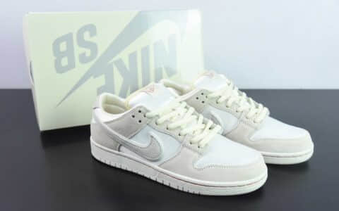 耐克Nike SB Dunk Low “City of Love”情人节米白丝绸SB低帮休闲滑板鞋纯原版本 货号:FZ5654-100