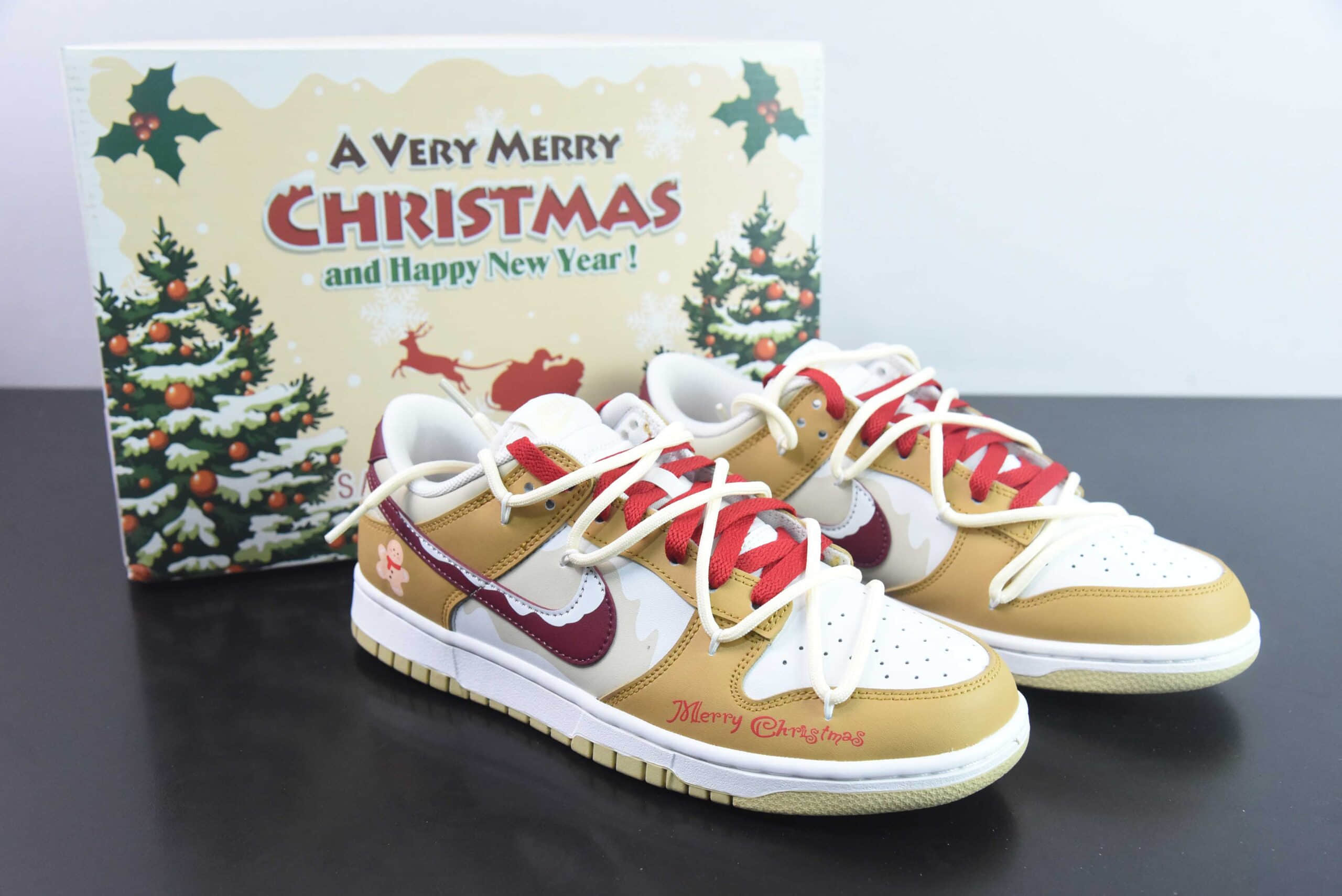 耐克Nike Dunk Low 姜饼人杏仁色低帮耐磨复古运动休闲板鞋纯原版本 货号:DV0833-100