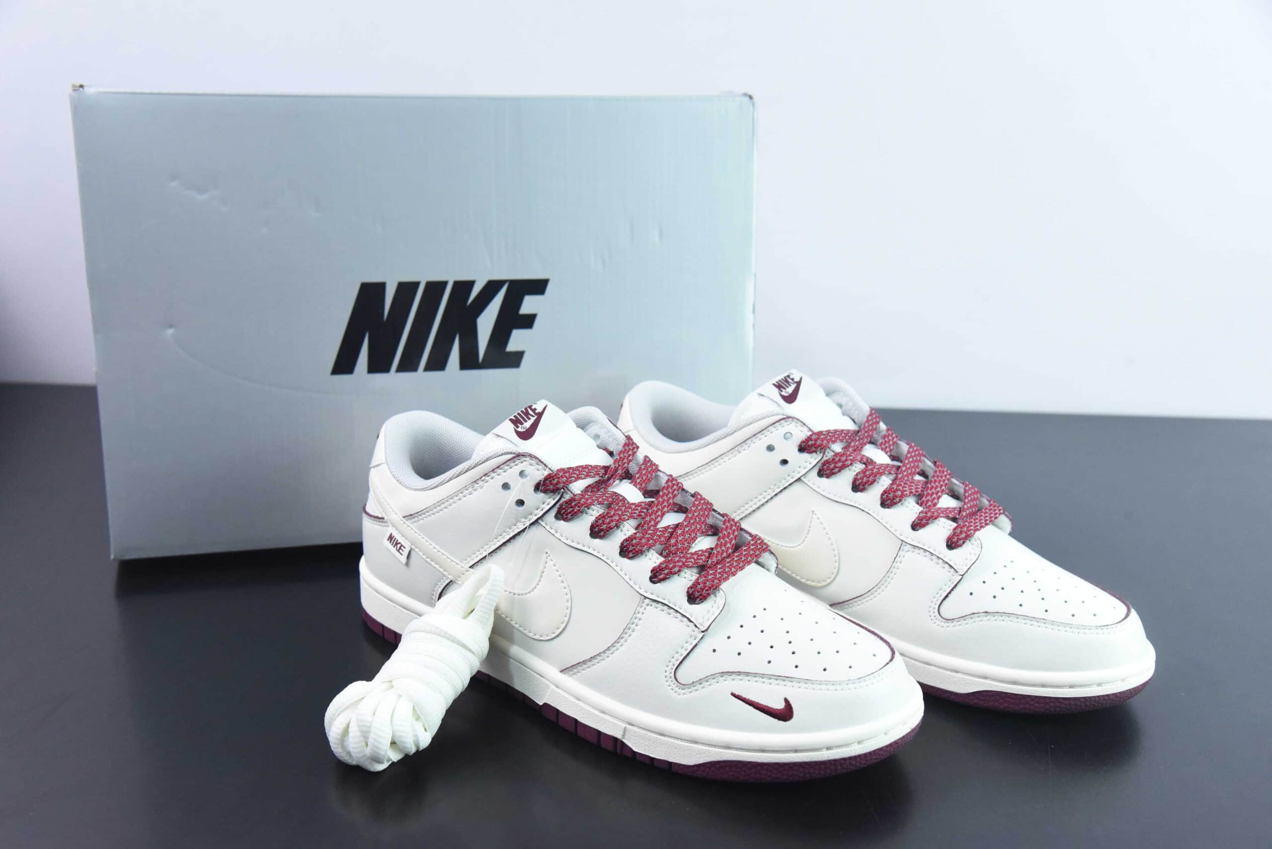 耐克Nike SB Dunk Low 珠光红SB低帮休闲运动滑板板鞋纯原版本 货号：KK0517-005 