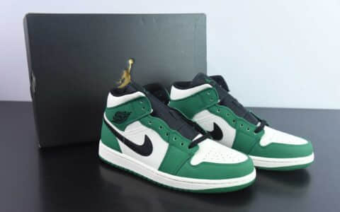 乔丹Air Jordan AJ1 Mid AJ1凯尔特人中帮文化篮球鞋纯原版本 货号:852542-301