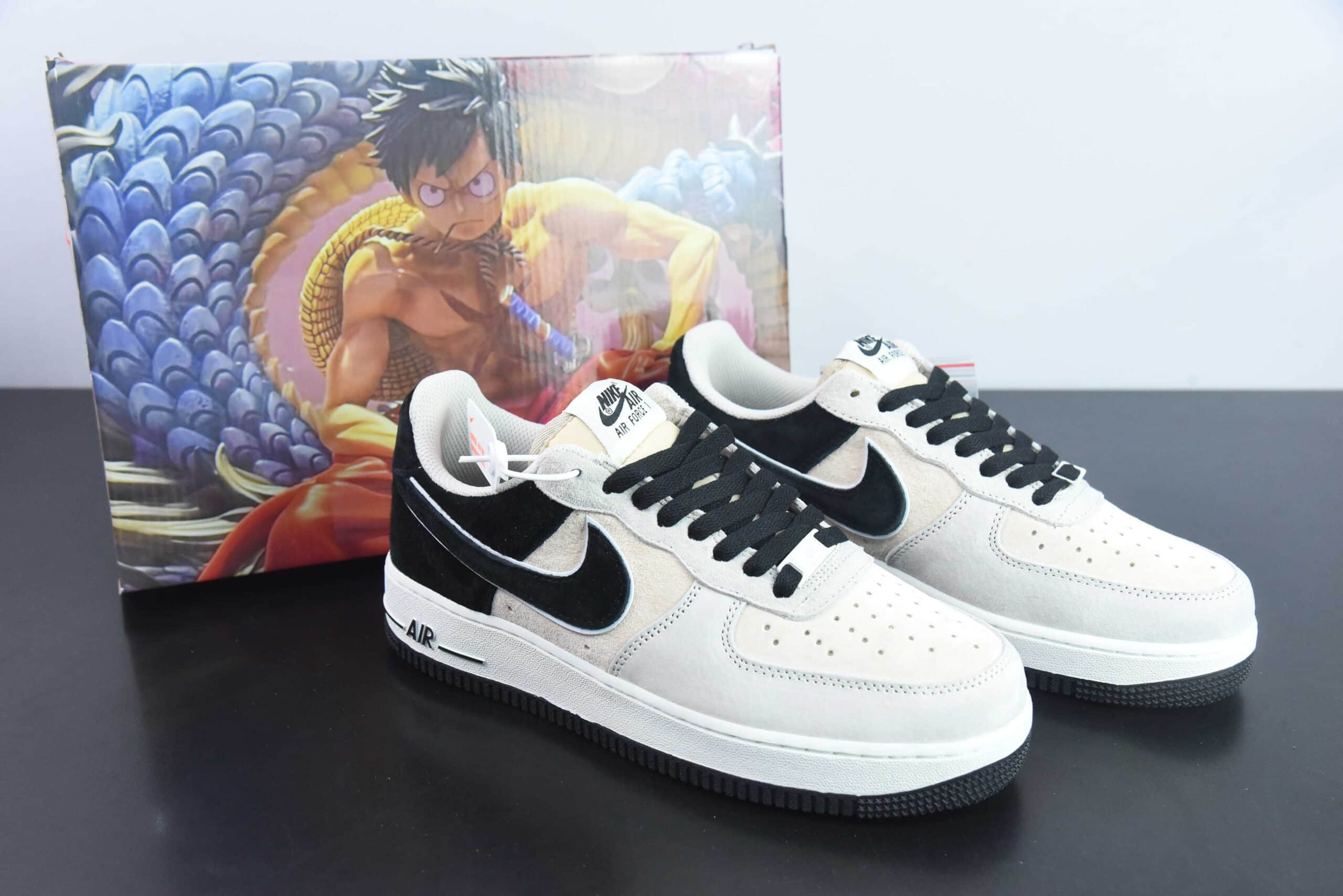 耐克Nike Air Force 1'07 Low 灰黑麂皮空军一号低帮休闲板鞋纯原版本 货号:LF8989-666