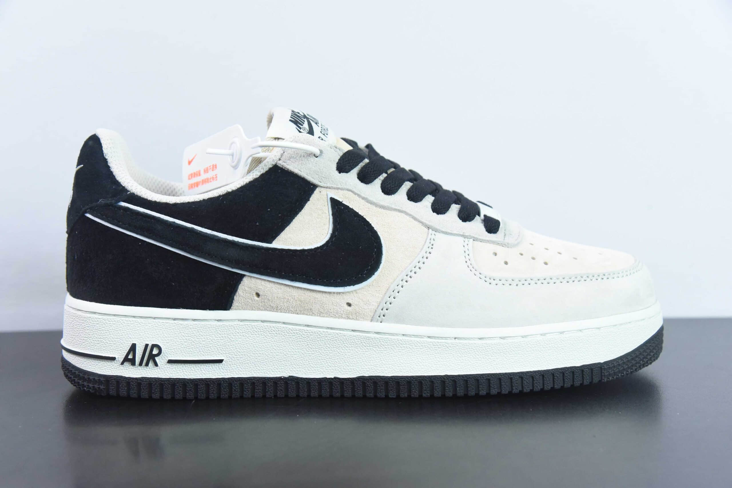 耐克Nike Air Force 1'07 Low 灰黑麂皮空军一号低帮休闲板鞋纯原版本 货号:LF8989-666