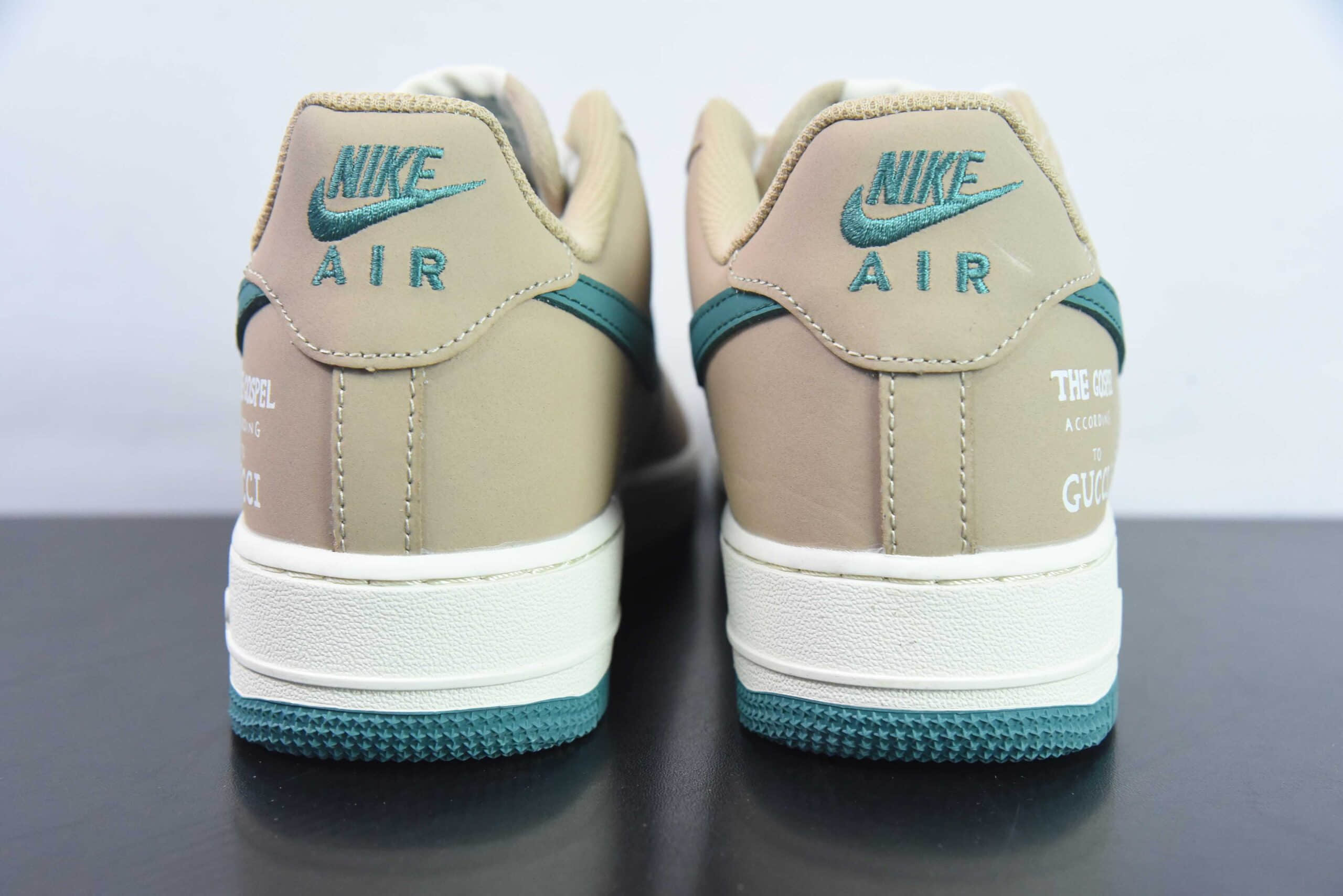 耐克NIke Air Force 1 '07 Low “古驰联名深绿玫瑰金”空军一号低帮休闲板鞋纯原版本 货号:BS9055-723