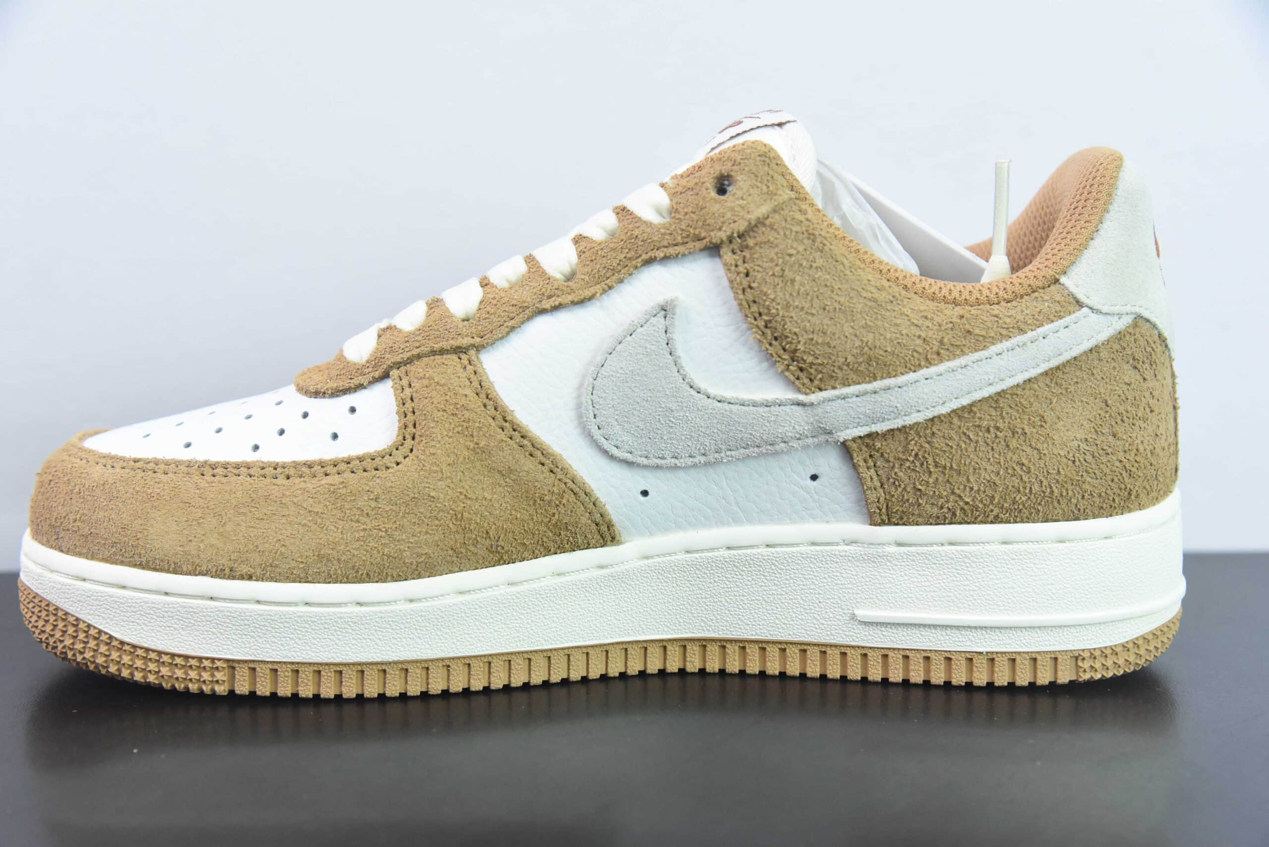 耐克Nike Air Force 1'07 Low白棕小麦色空军一号低帮休闲板鞋纯原版本 货号:BQ8988-104