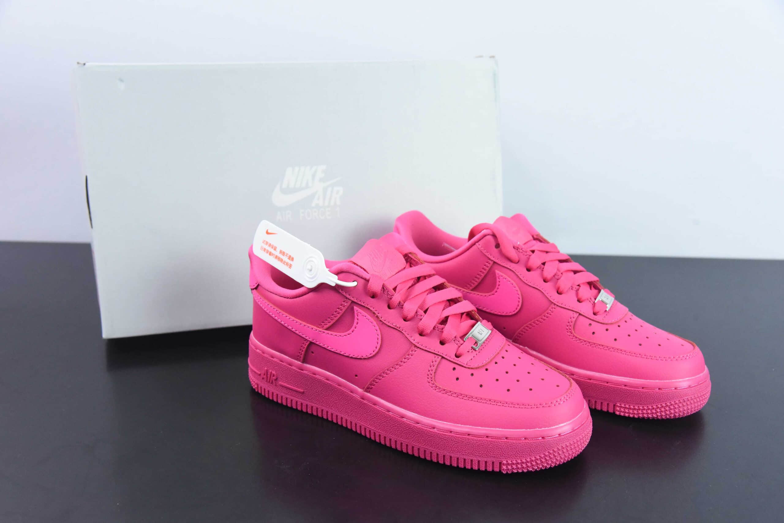 耐克Nike Air Force 1'07 Low芭比粉空军一号低帮休闲板鞋纯原版本 货号:DD8959-600