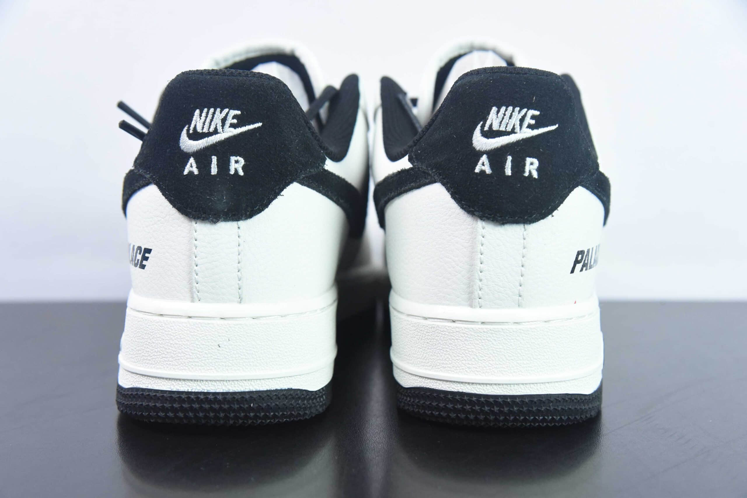耐克Nike Air Force 1 AF1 白黑刺绣字母印花空军一号低帮休闲板鞋纯原版本 货号:PE681-822