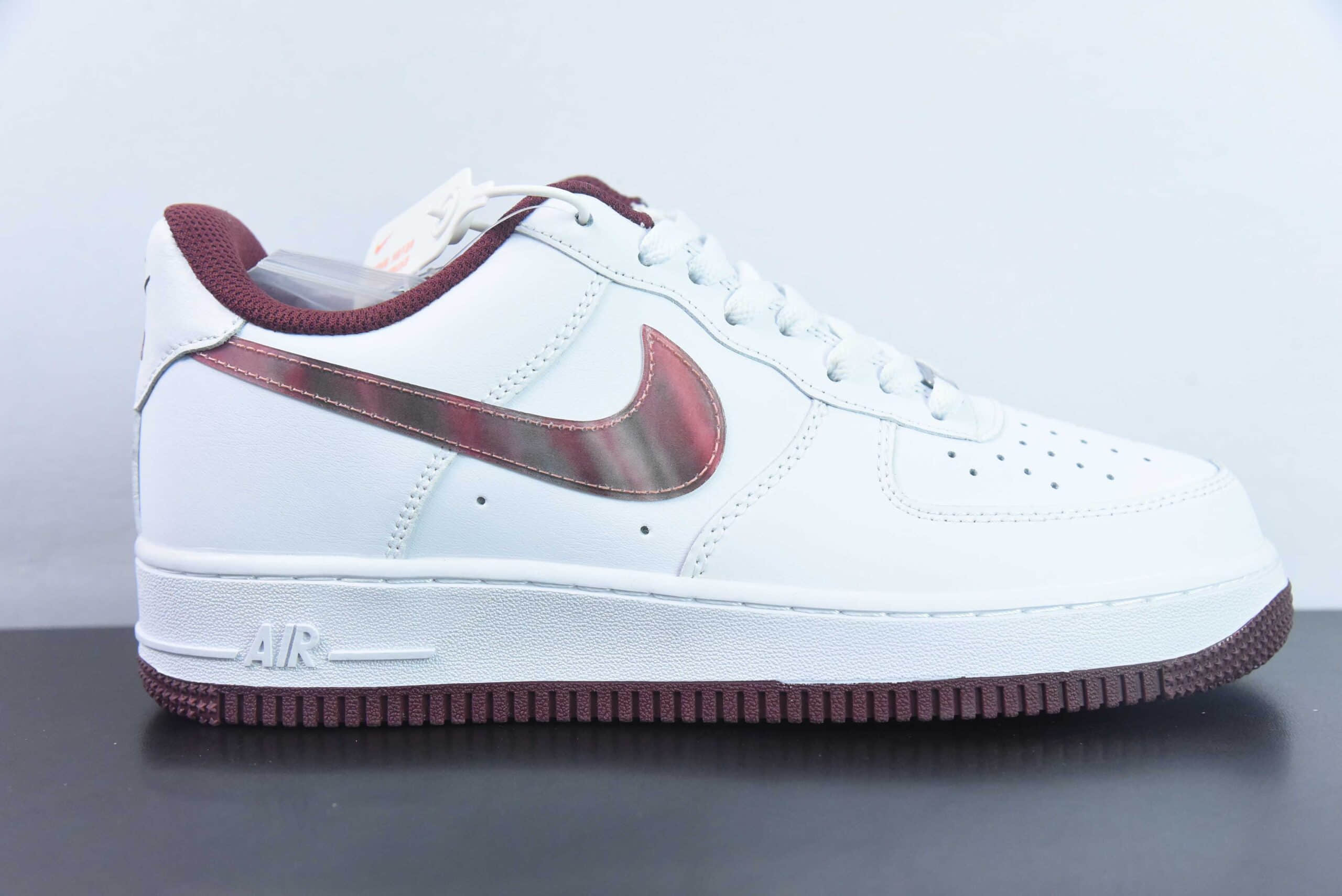 耐克NIke Air Force 1 '07 Low “镜面酒红”空军一号低帮休闲板鞋纯原版本 货号:PF9055-778
