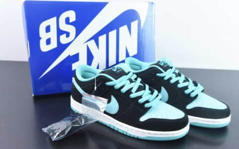 耐克Nike SB Dunk Low ProClear Jade黑浅蓝小钻石SB扣篮系列高帮休闲运动滑板板鞋纯原版本 货号:304292-030