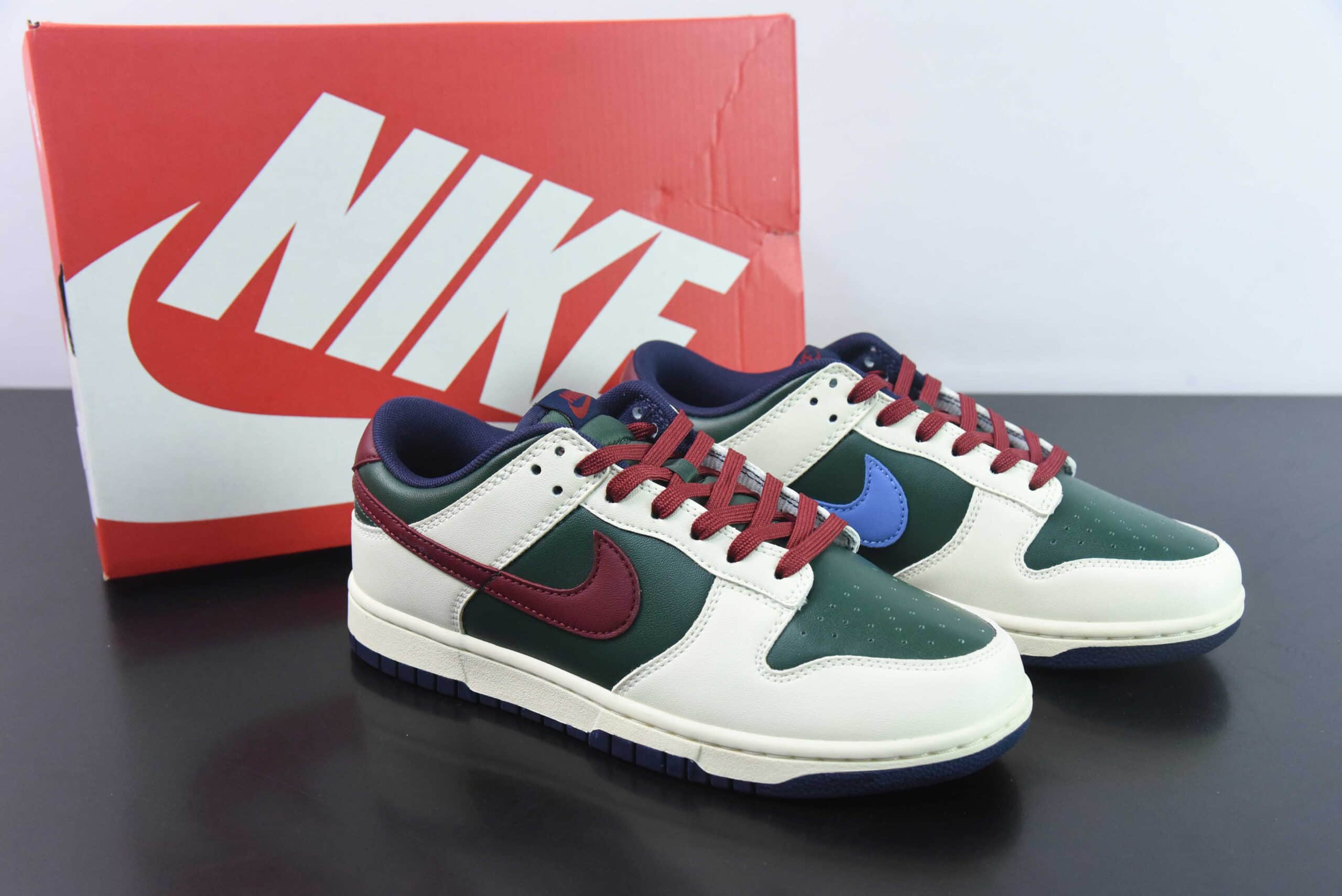 耐克Nike SB Dunk Low Gorge Green 豆沙绿鸳鸯勾 SB低帮休闲板鞋纯原版本 货号:FV8106-361