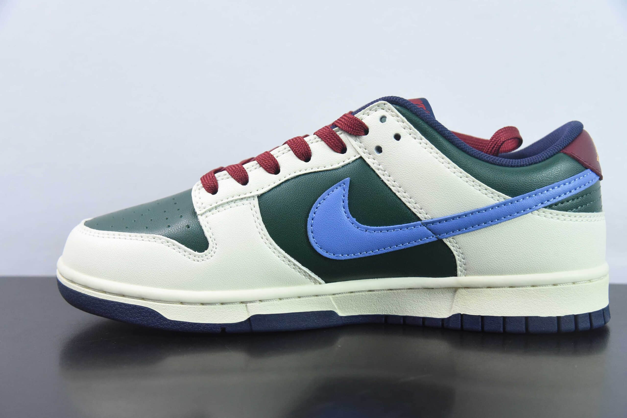 耐克Nike SB Dunk Low Gorge Green 豆沙绿鸳鸯勾 SB低帮休闲板鞋纯原版本 货号:FV8106-361