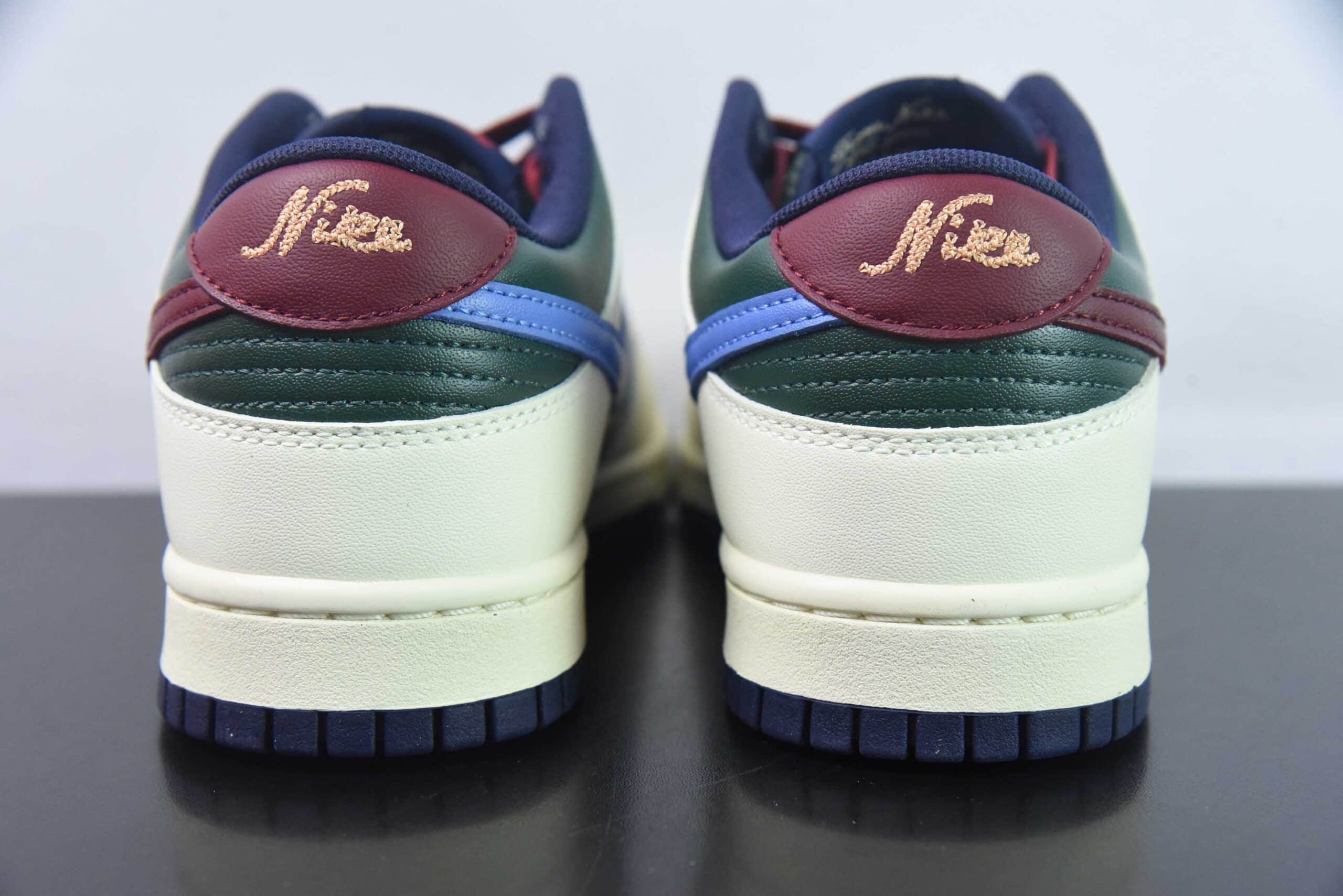 耐克Nike SB Dunk Low Gorge Green 豆沙绿鸳鸯勾 SB低帮休闲板鞋纯原版本 货号:FV8106-361