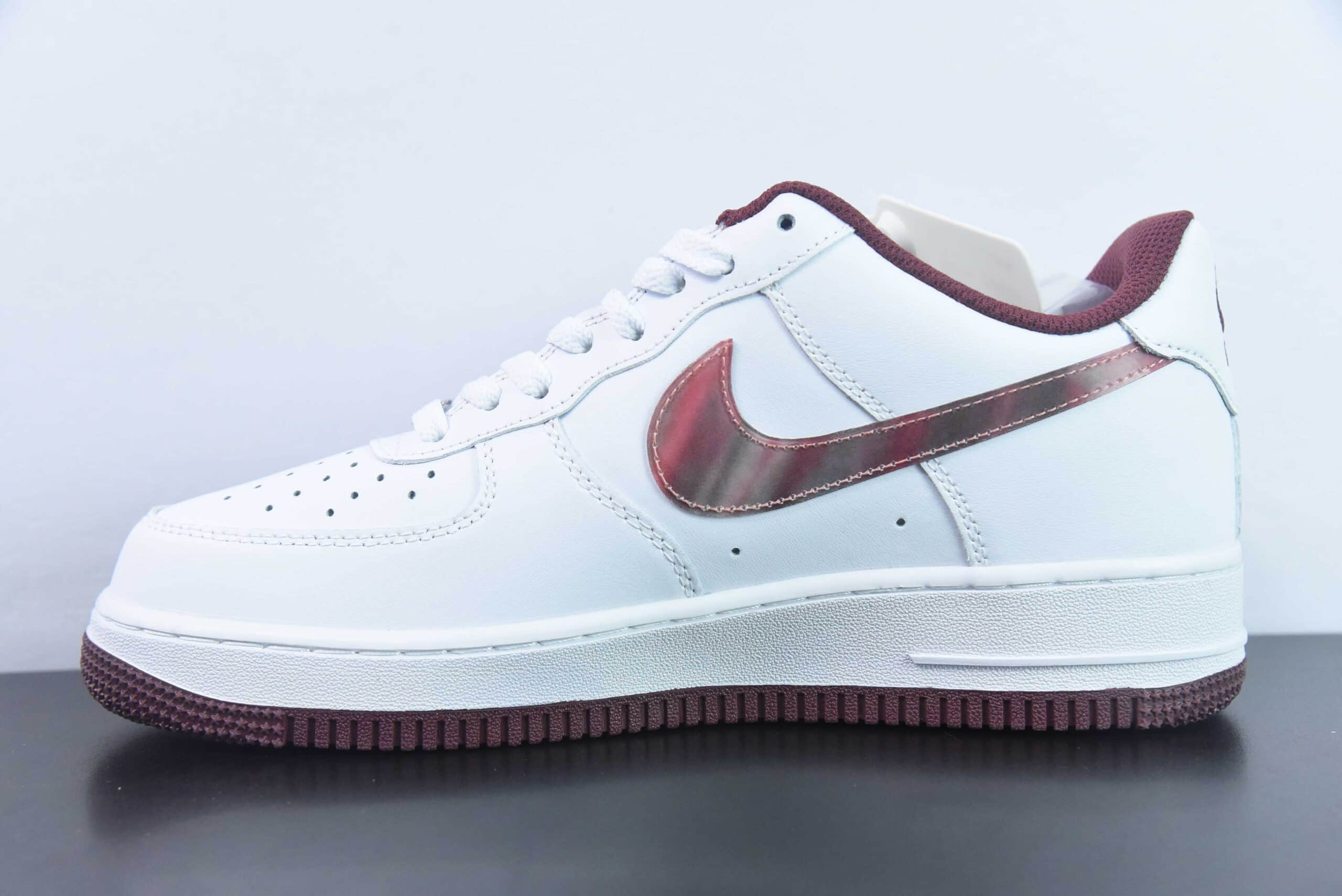 耐克NIke Air Force 1 '07 Low “镜面酒红”空军一号低帮休闲板鞋纯原版本 货号:PF9055-778