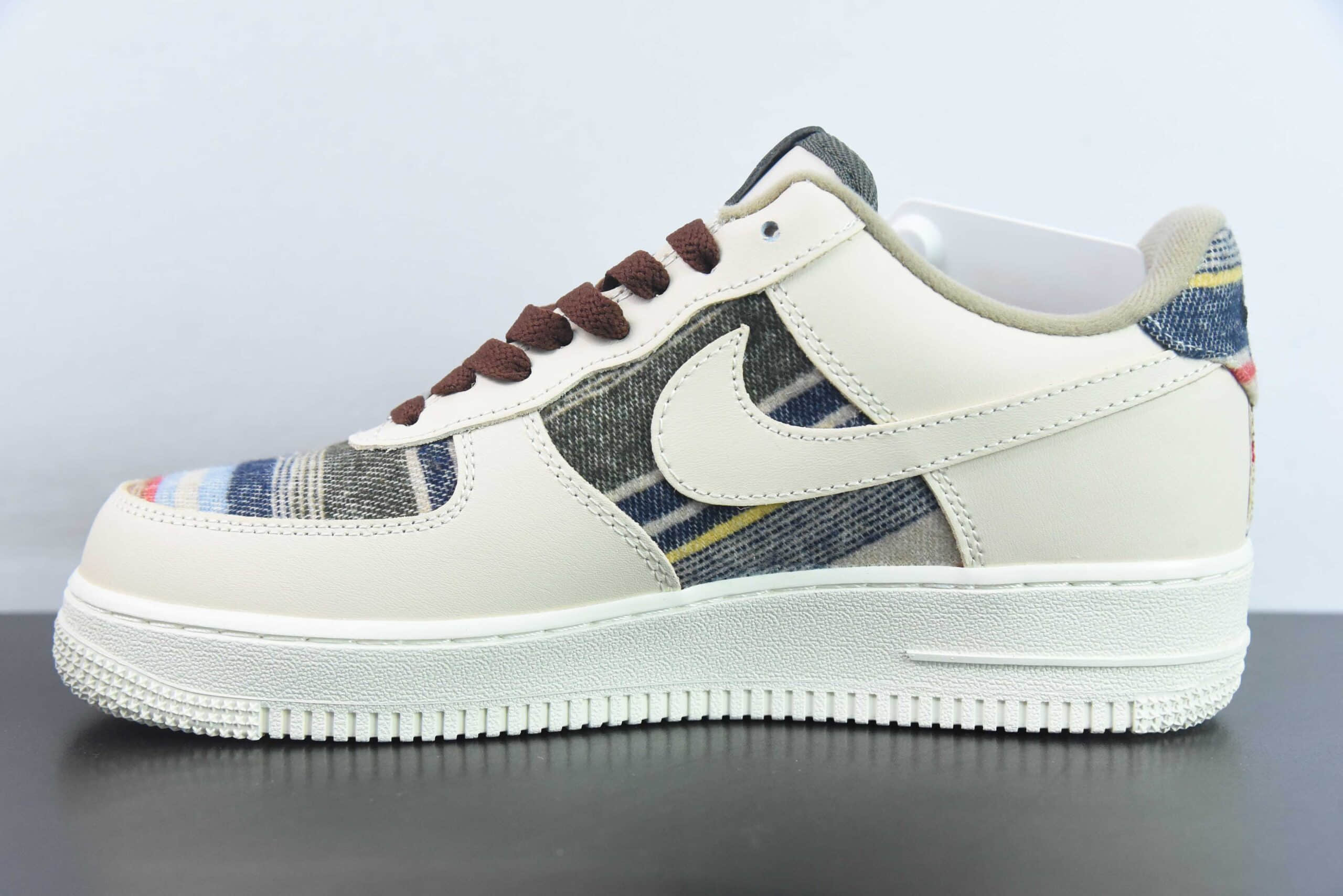 耐克Nike Air Force 1'07 Low 奶白羊毛绒定制款空军一号低帮休闲板鞋纯原版本 货号：CW1188-230